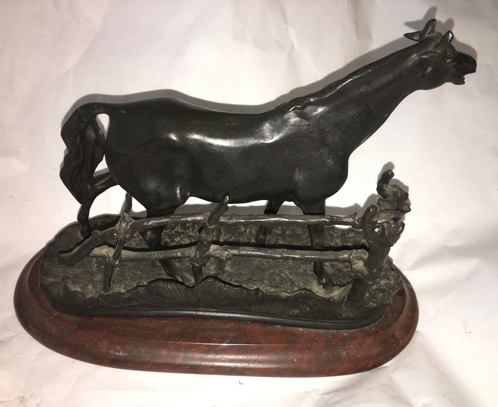 Mid 20th Century Pierre Jules Mene Bronze Horse Sculpture - 3
