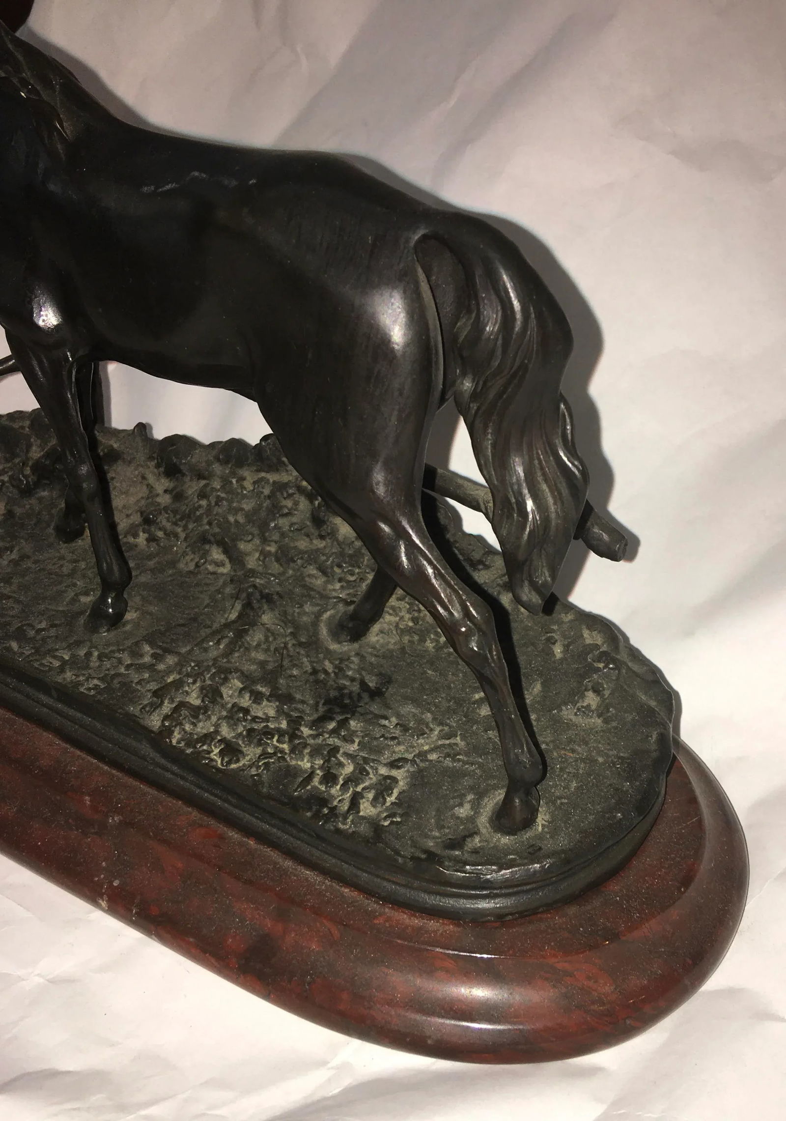Mid 20th Century Pierre Jules Mene Bronze Horse Sculpture - 4