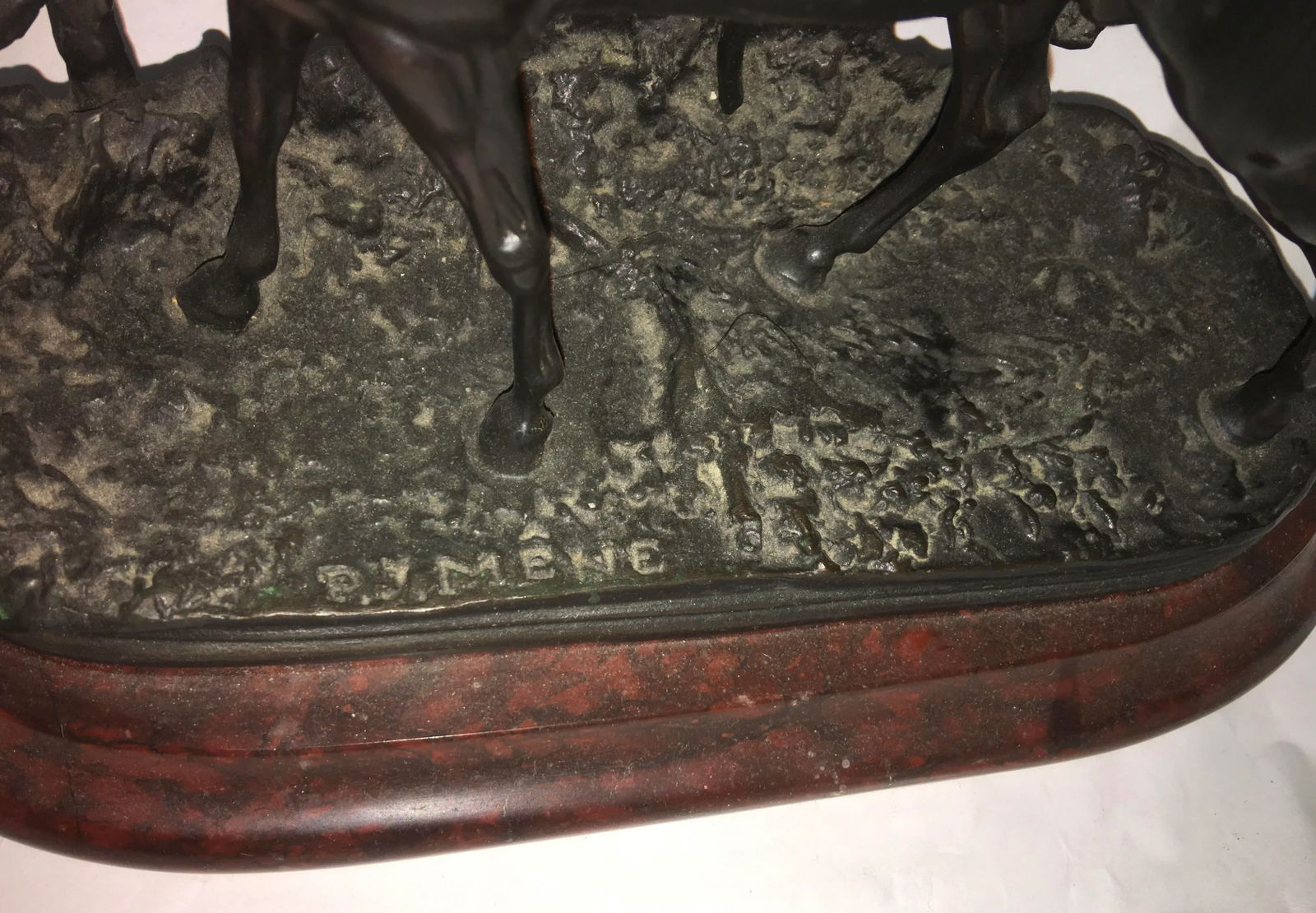 Mid 20th Century Pierre Jules Mene Bronze Horse Sculpture - 8
