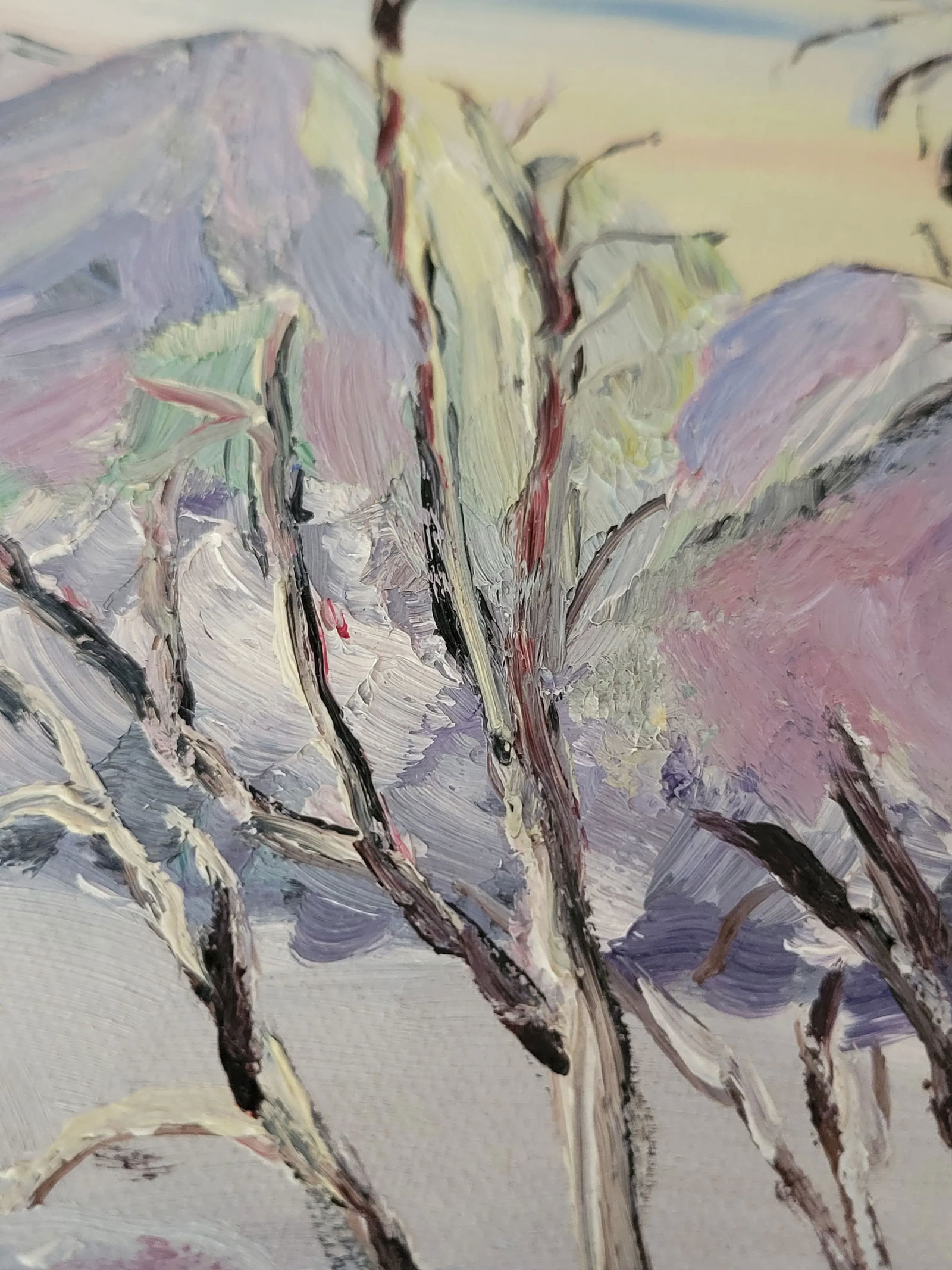 1954 Winter River Landscape Painting - 10