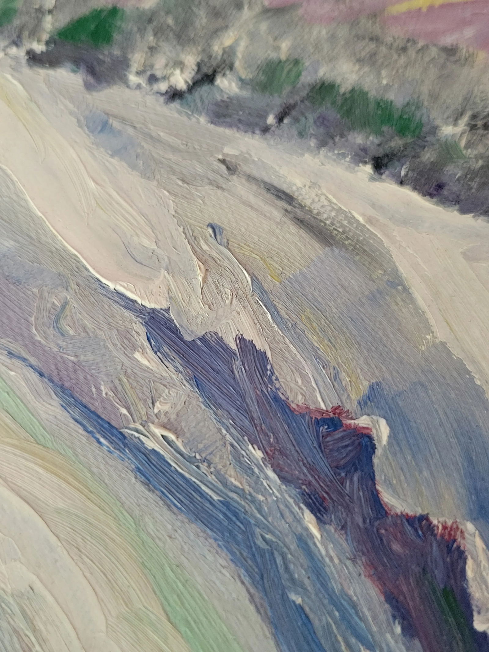 1954 Winter River Landscape Painting - 9