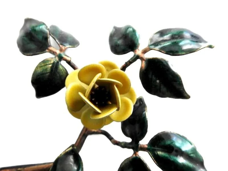 1980s Bovano Enamel on Copper Candle Holder - 7