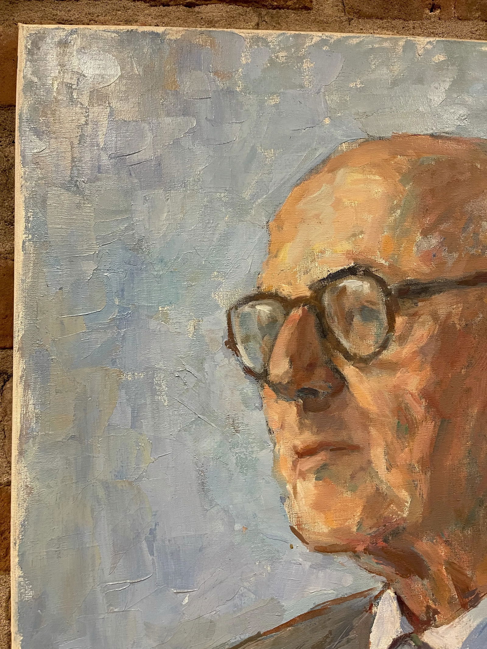 Mid 20th Century Oil Portrait Painting of a Gentleman by Mary Elizabeth Passini - 2