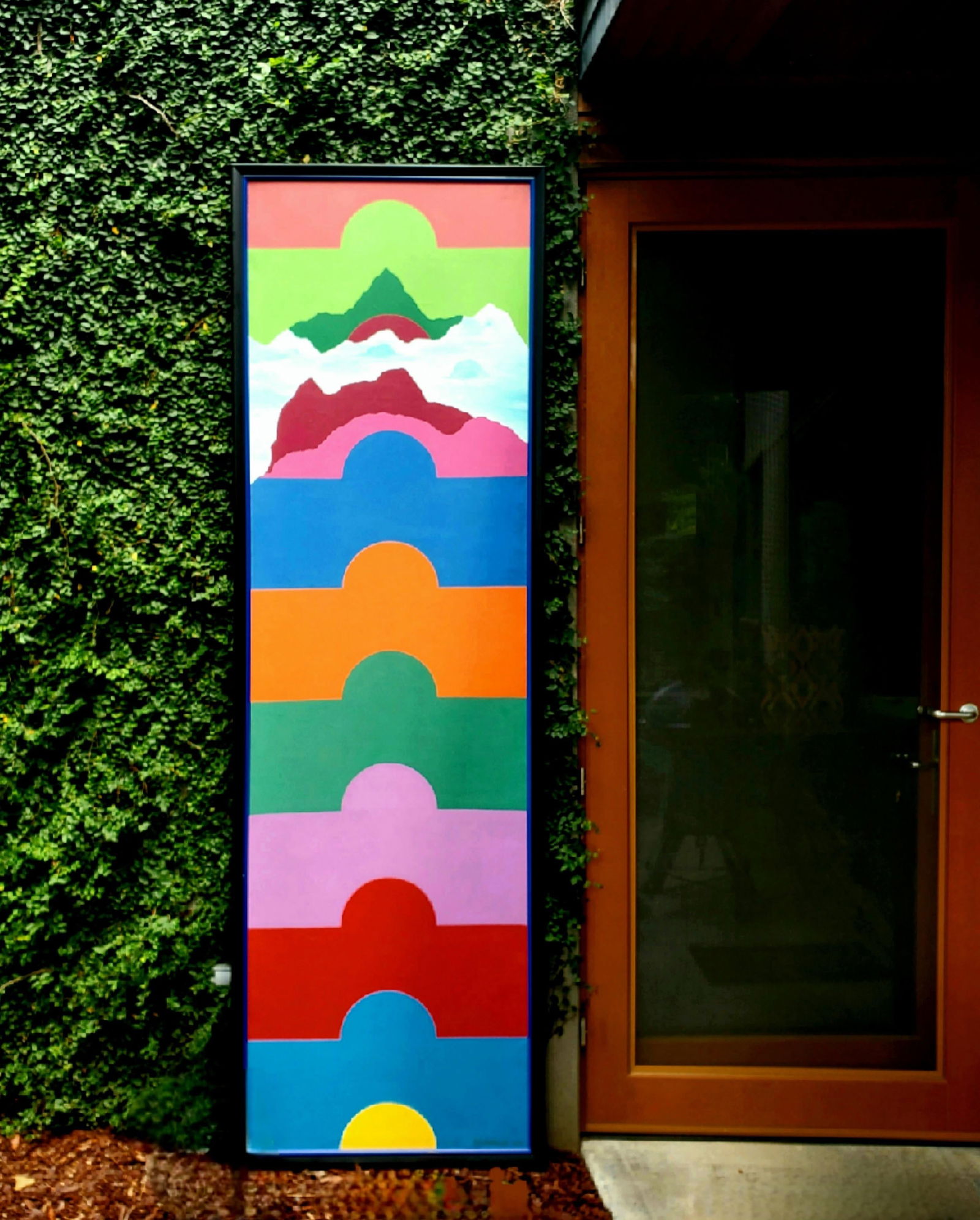 1971 "Rising" Hard Edge Abstract Geometric Oil Painting by J. C. Gillespie, Framed - 12