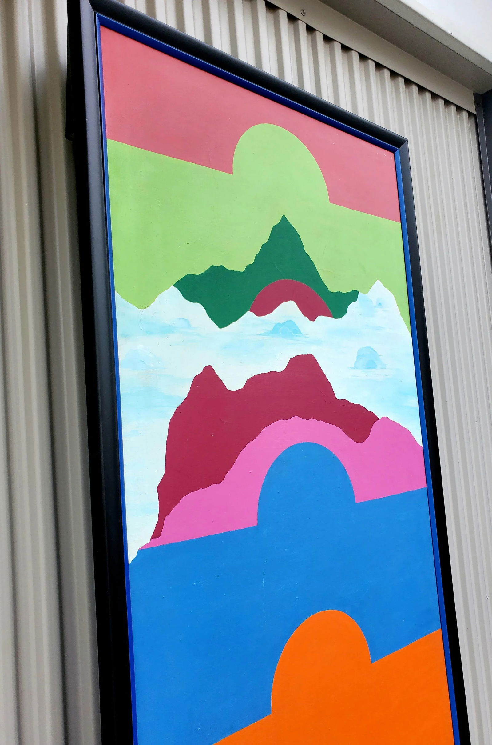 1971 "Rising" Hard Edge Abstract Geometric Oil Painting by J. C. Gillespie, Framed - 3