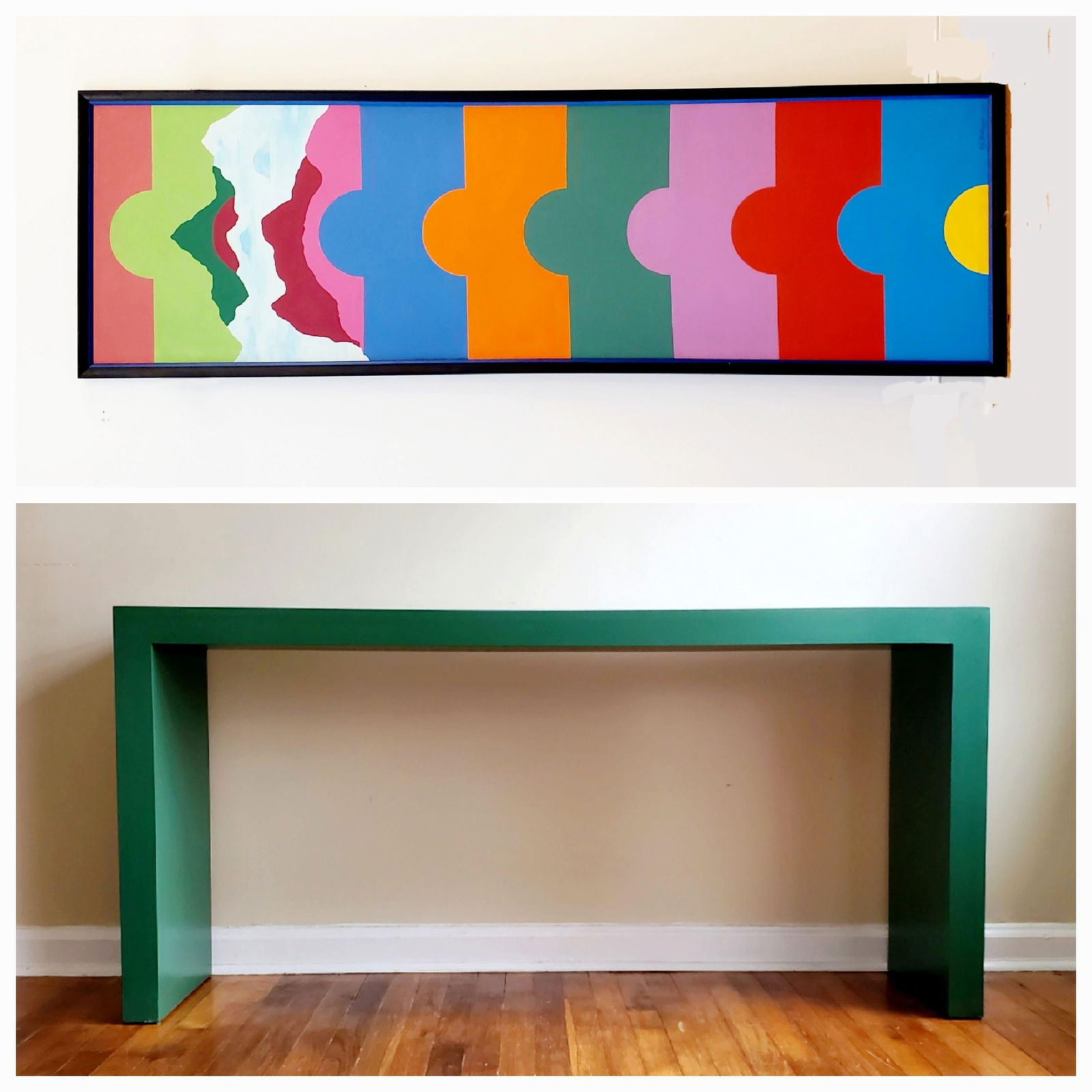 1971 "Rising" Hard Edge Abstract Geometric Oil Painting by J. C. Gillespie, Framed - 7