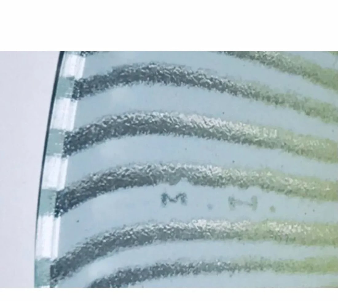 1960s Large Maurice Heaton Art Glass Signed Plate - 3