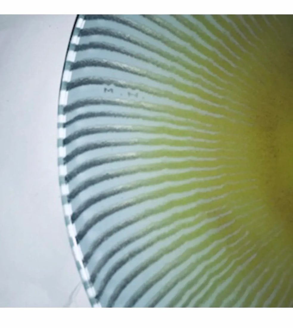 1960s Large Maurice Heaton Art Glass Signed Plate - 4