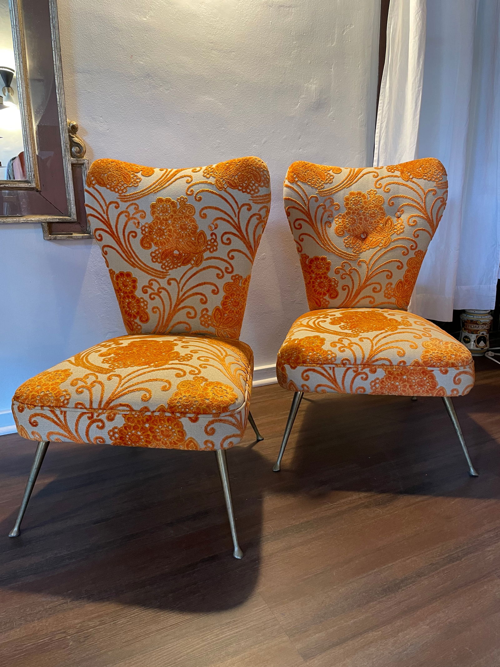 1950s Vintage Ico Parisi Style Club or Cocktail Chairs - a Pair - 2