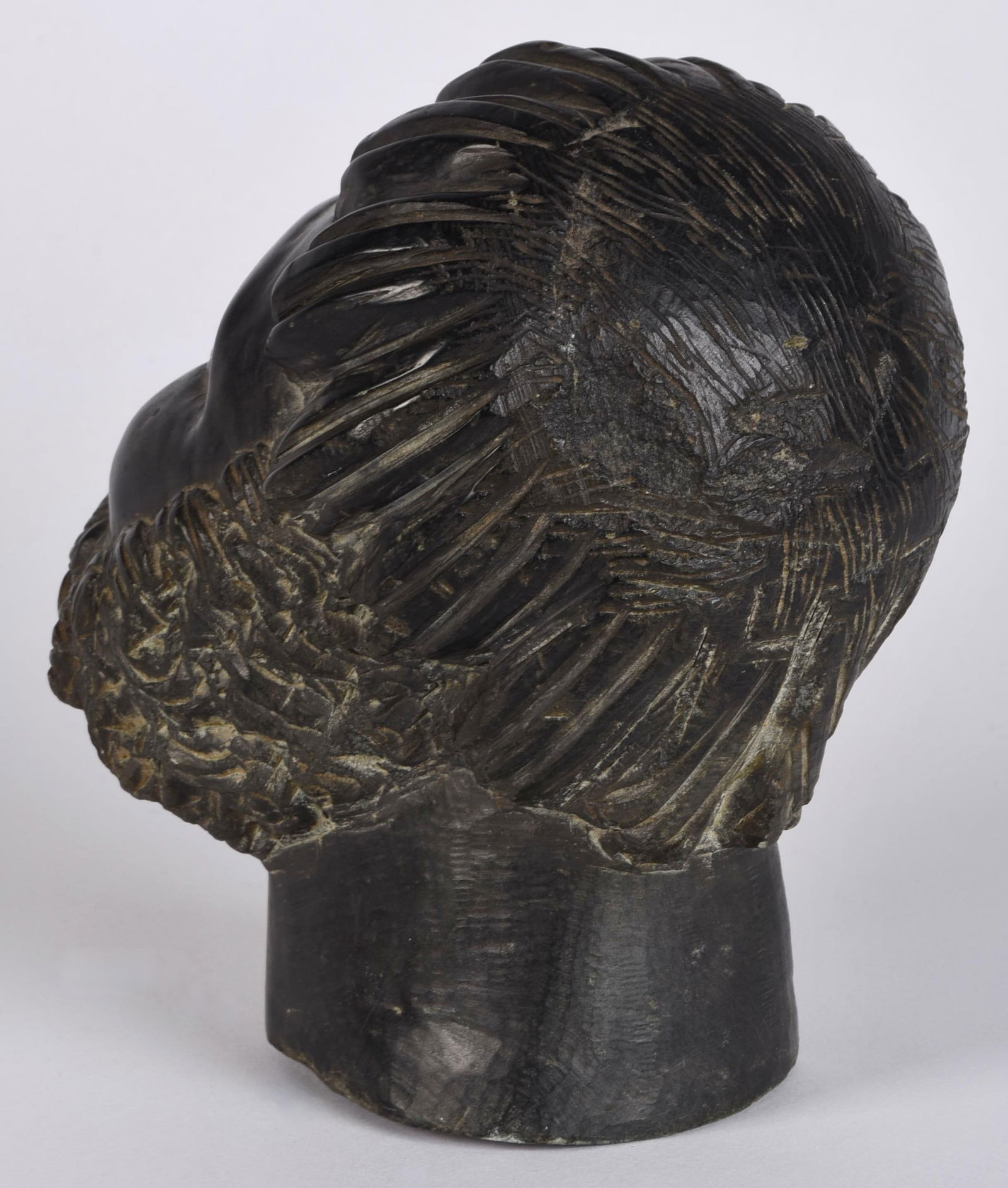 Carved Stone Vintage Greek Head Sculpture Bust - 7