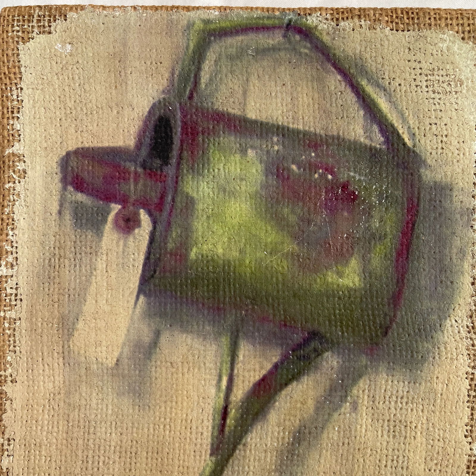 1990s Still Life Painting of a Garden Watering Can by Carol Rowan - 2