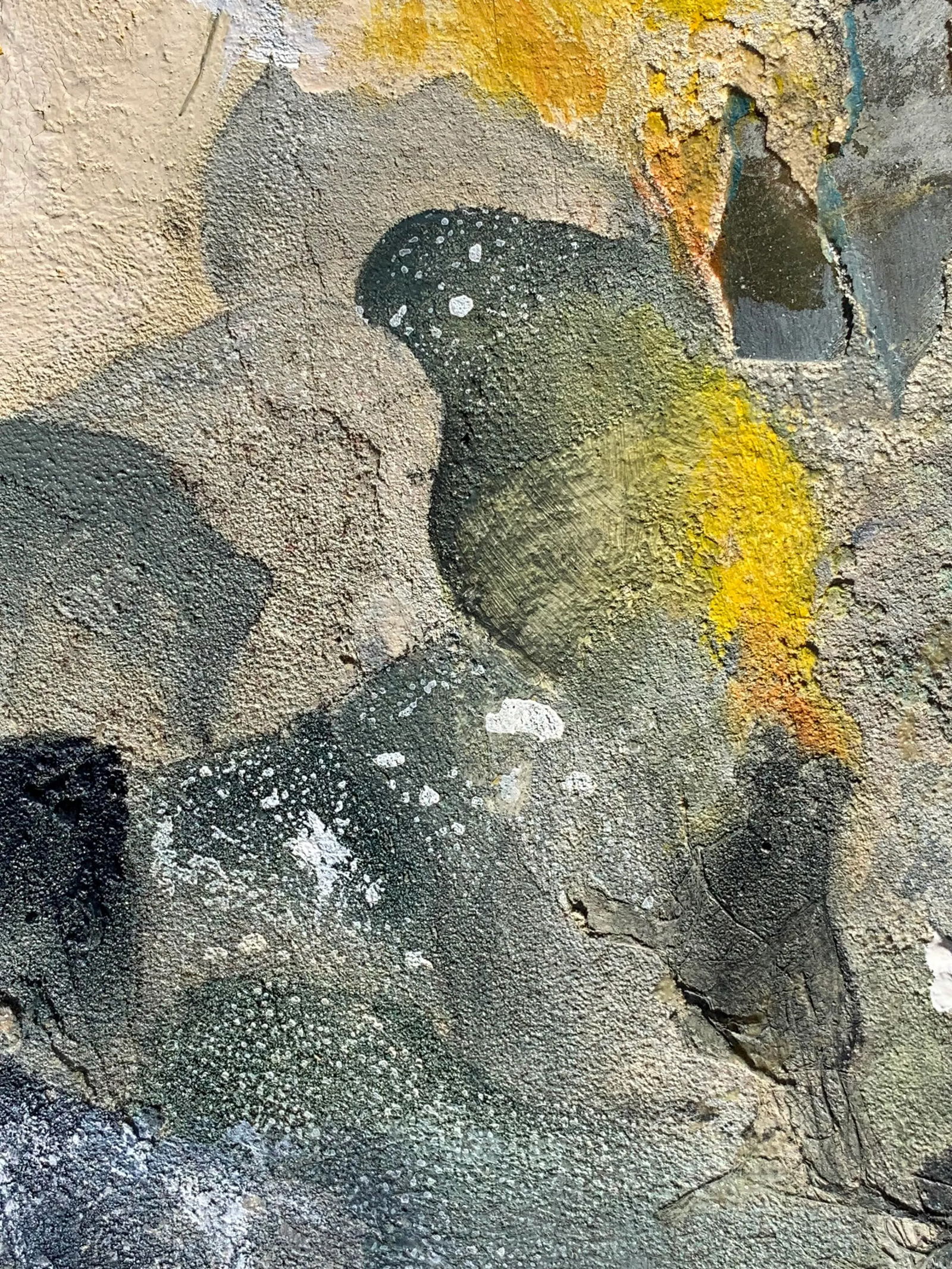 Contemporary Abstract Expressionist Mixed-Media Encaustic Painting by Eiko Shima - 9