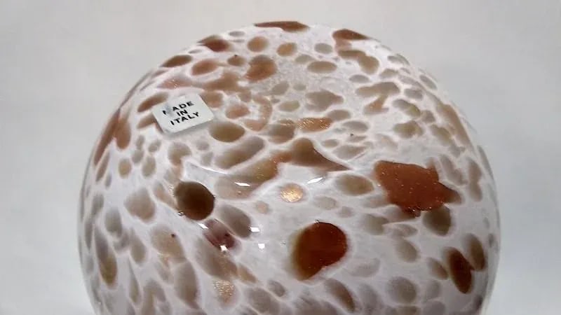 Large 14" Italian Hand-Blown Murano Style Art Glass Eggplant Sculpture - 2