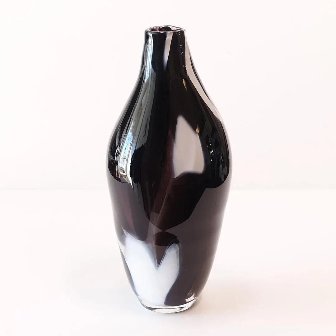 Contemporary Jesse Reece Abstract Expressionist Art Glass Vase - 2