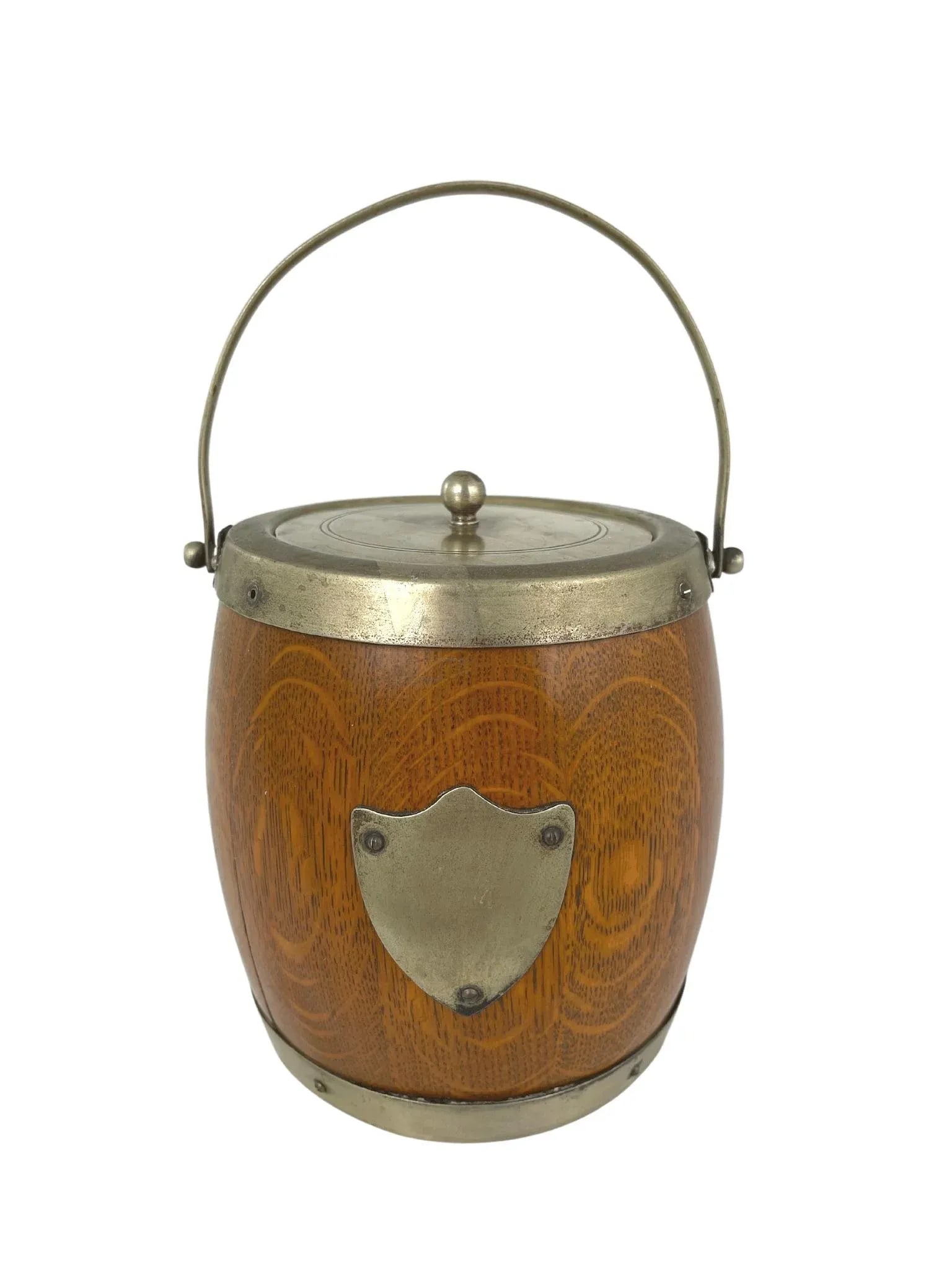 Early 20th-Century Oak Ice Bucket - 2