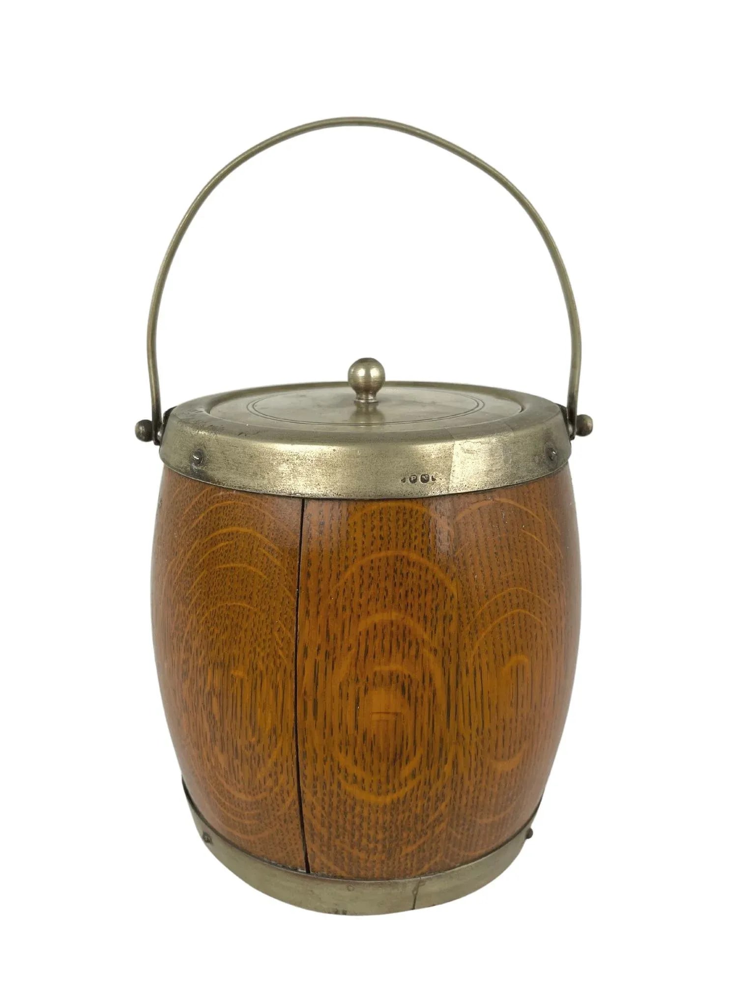 Early 20th-Century Oak Ice Bucket - 3