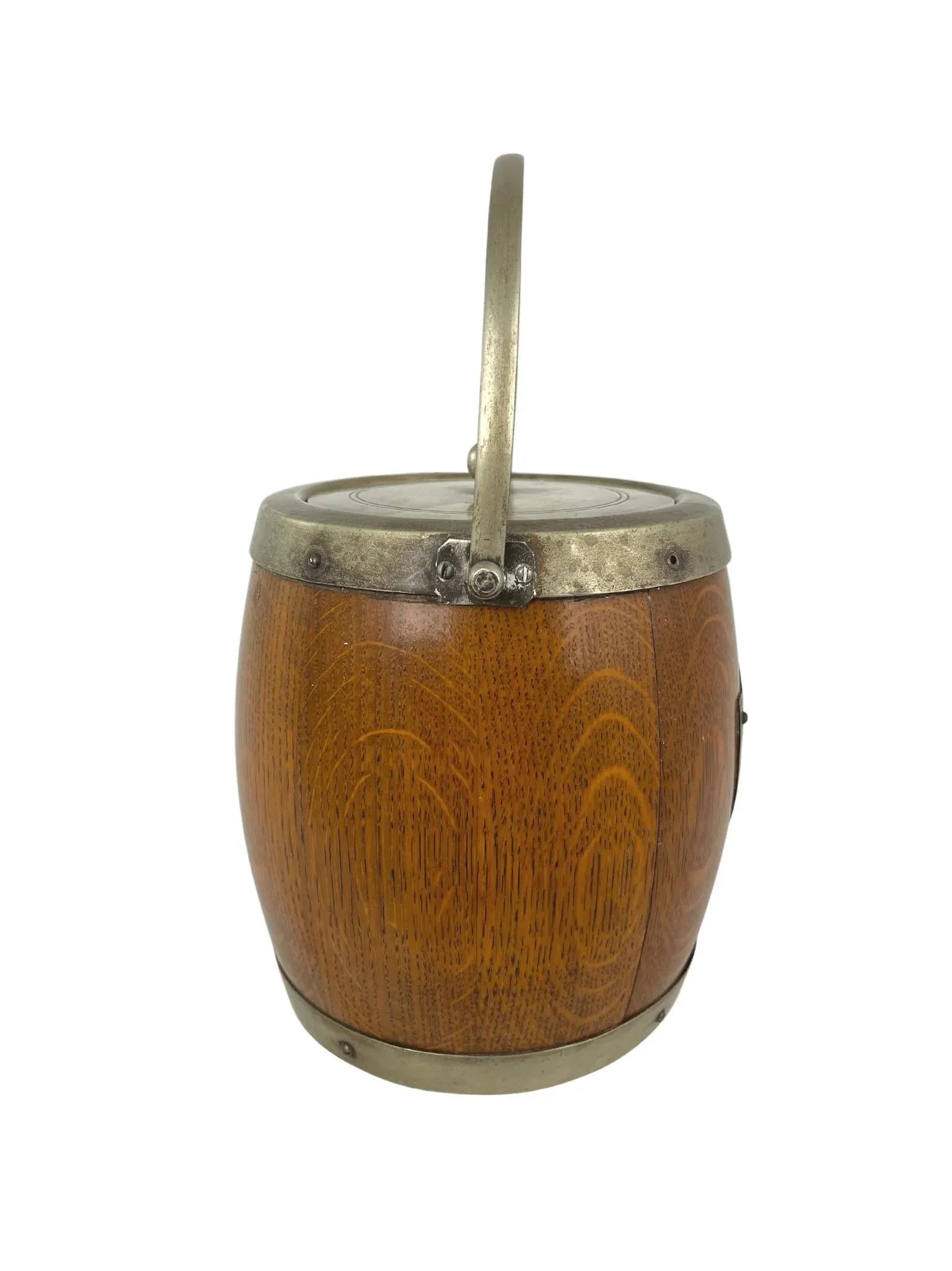Early 20th-Century Oak Ice Bucket - 4