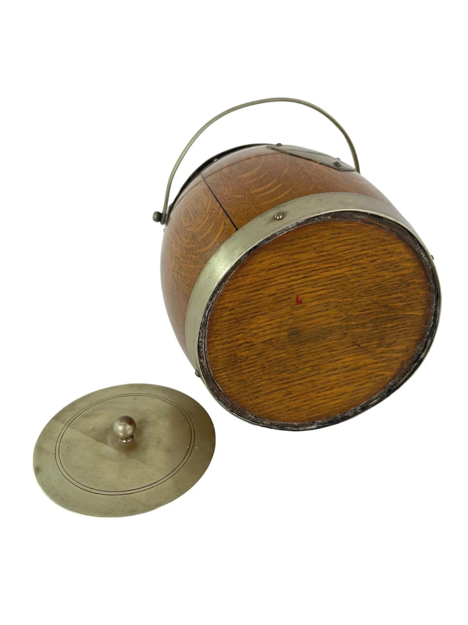 Early 20th-Century Oak Ice Bucket - 5