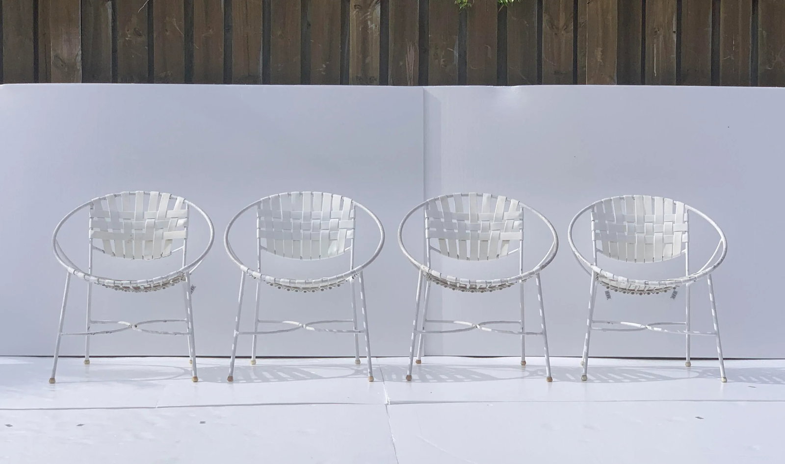 1960s Mid-Century Modern Wrought Iron Patio Set - 10