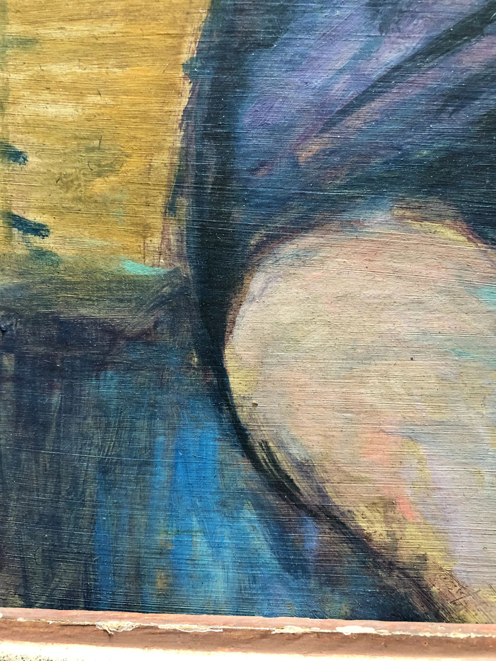 Unsigned Colorful Mid Century Modern Impressionist Painting of a Dancer at Rest - 3