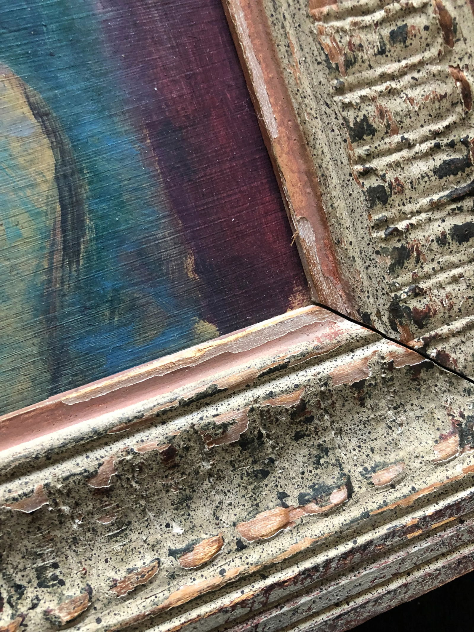 Unsigned Colorful Mid Century Modern Impressionist Painting of a Dancer at Rest - 6