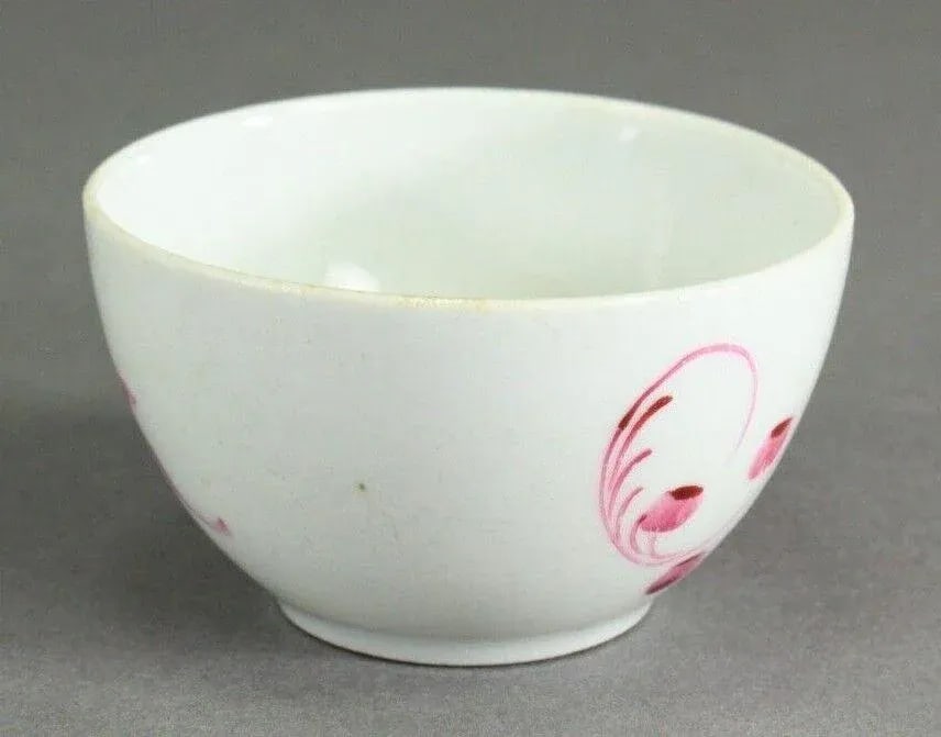 18th Century Pearlware Mulberry Flowers Tea Cup - 4