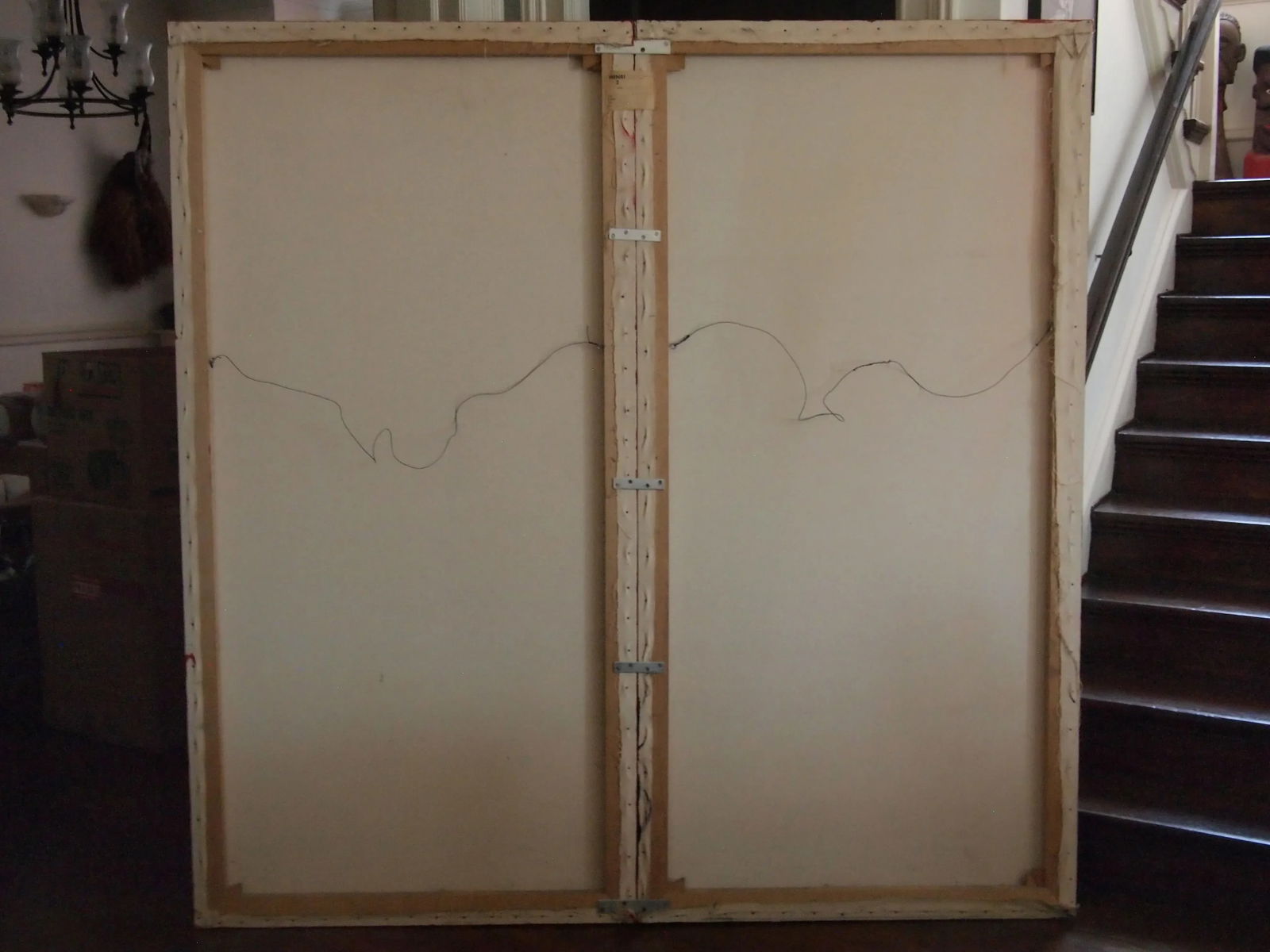 1972 Original Op Art Hard Edge Abstract Acrylic Painting on Canvas by Louis Comtois - 10