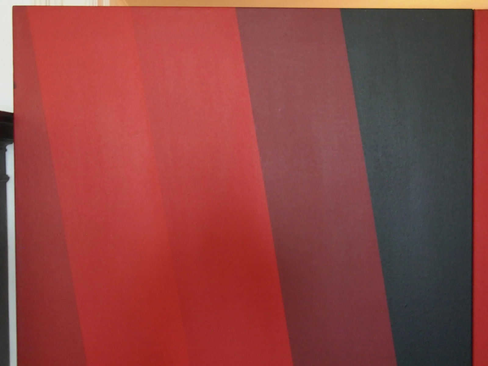 1972 Original Op Art Hard Edge Abstract Acrylic Painting on Canvas by Louis Comtois - 2