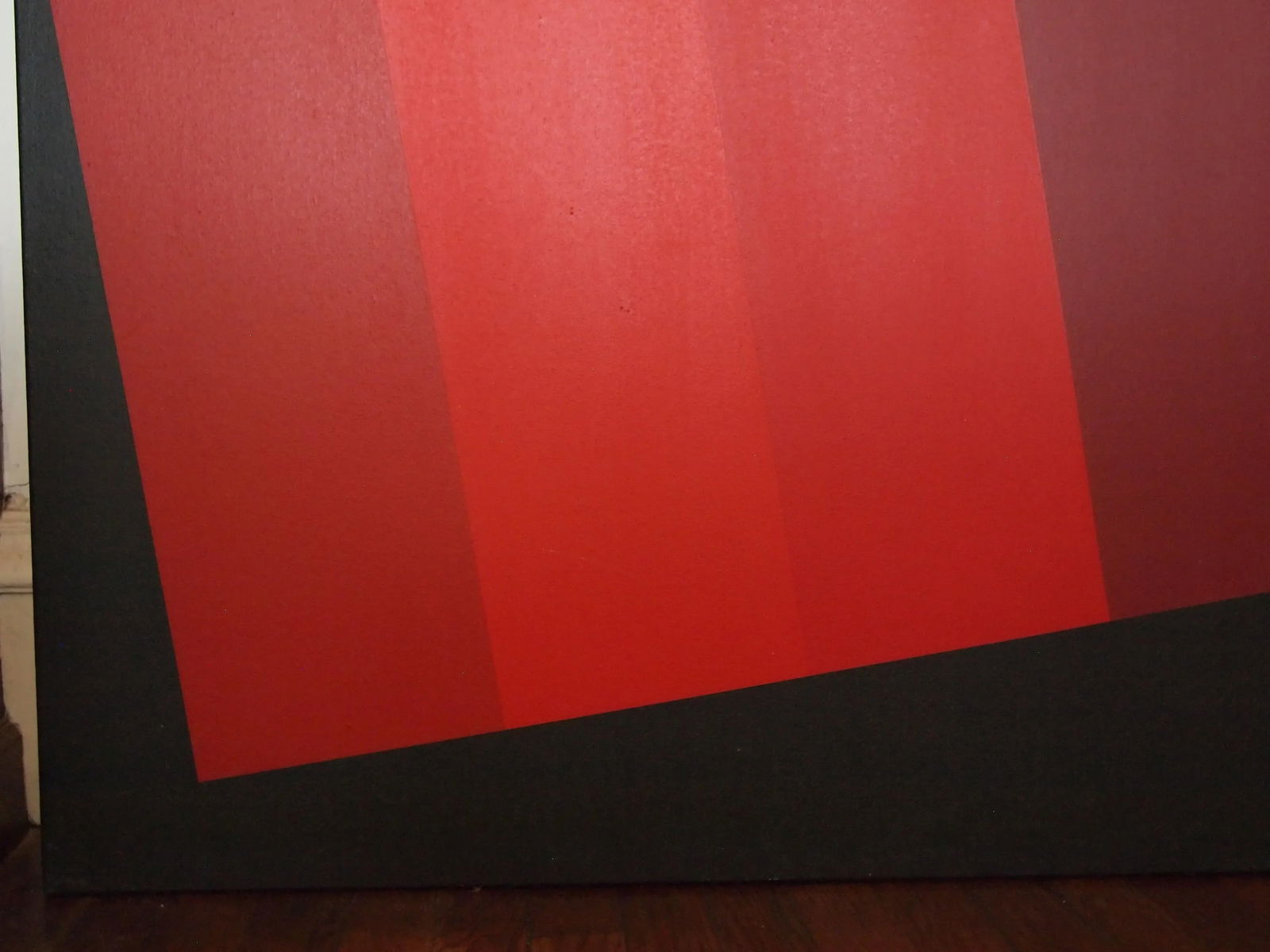 1972 Original Op Art Hard Edge Abstract Acrylic Painting on Canvas by Louis Comtois - 7