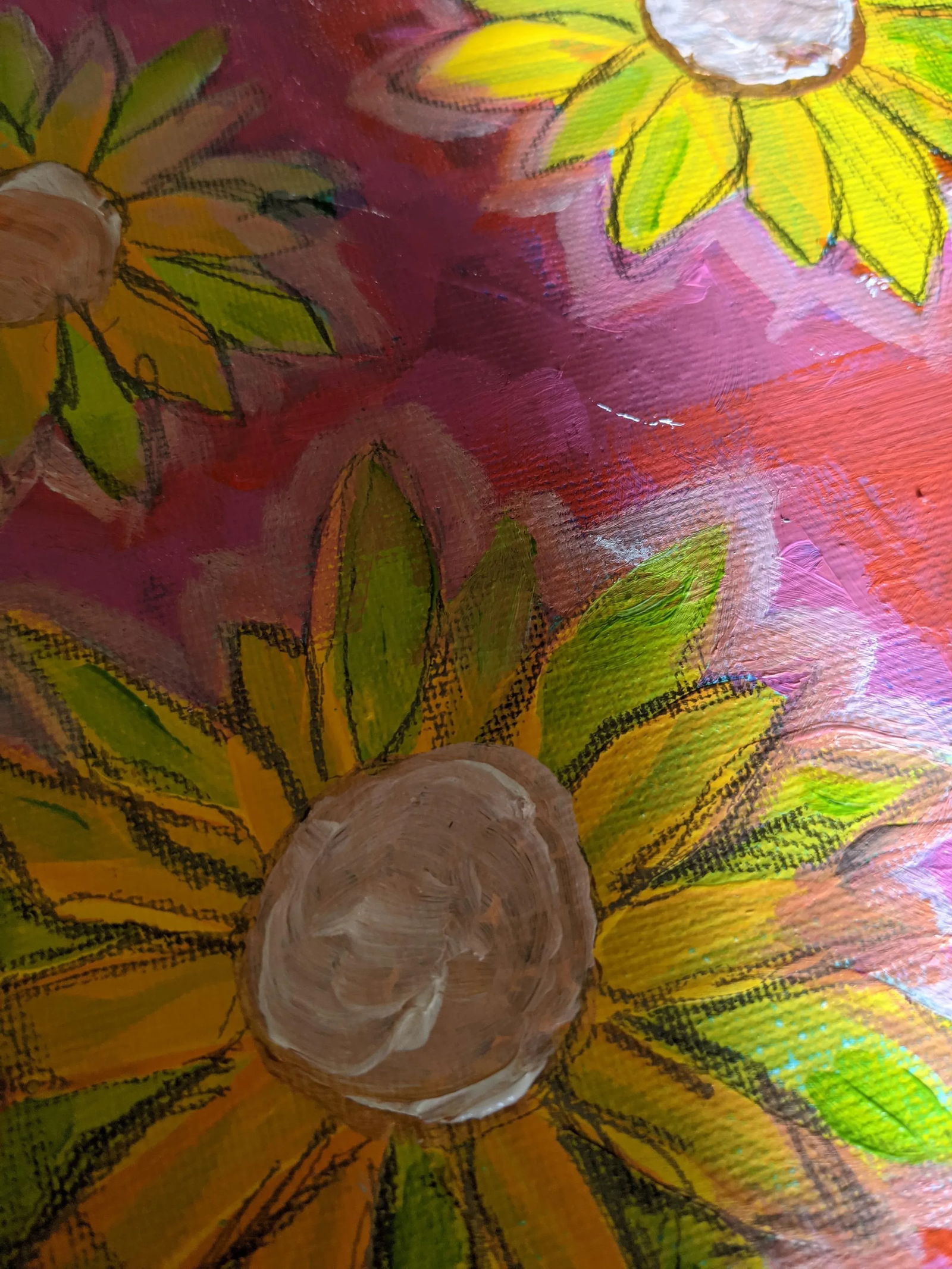 Contemporary Fauvist Abstract Portrait Mixed-Media Painting of a Woman - 10