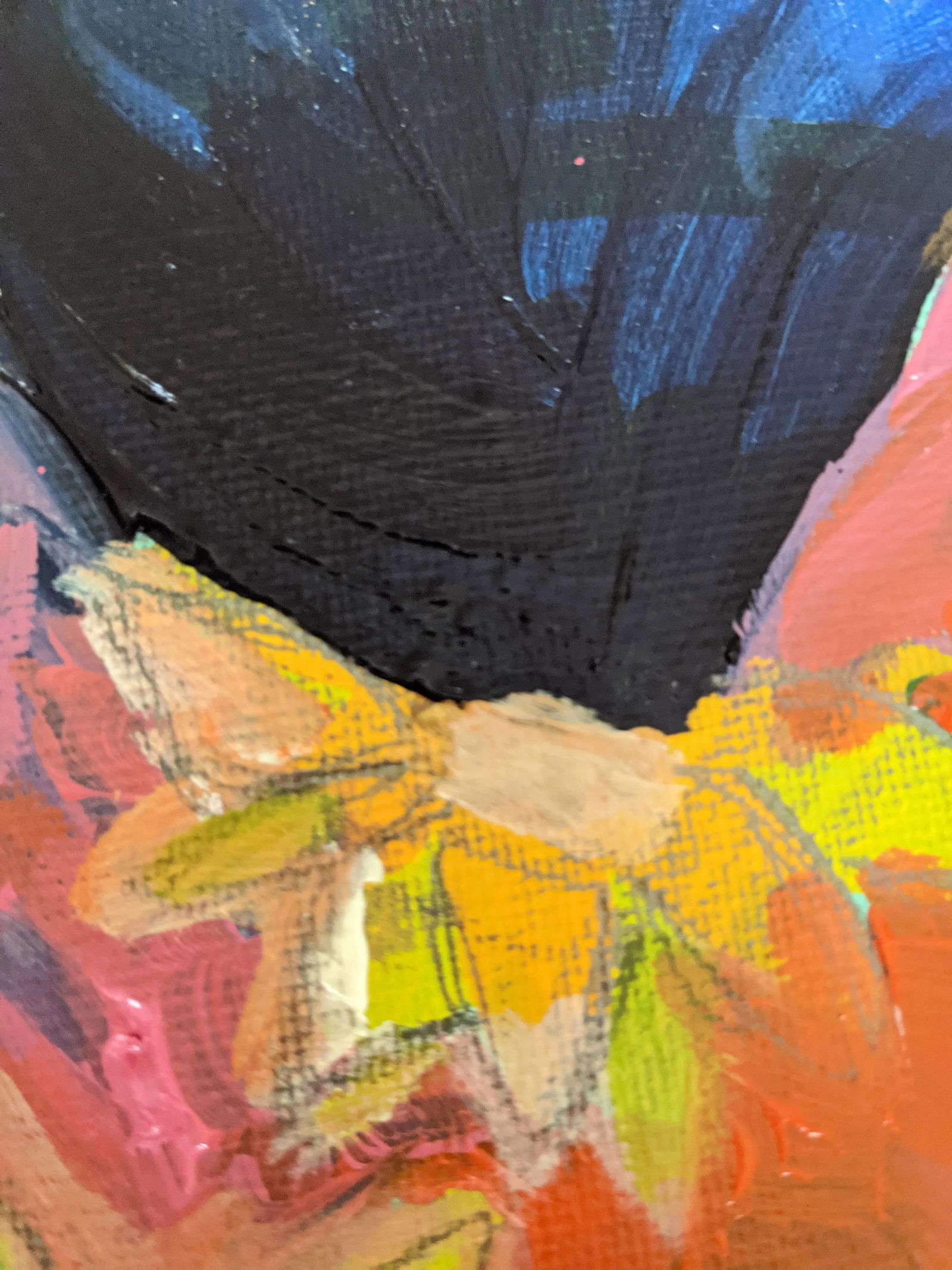 Contemporary Fauvist Abstract Portrait Mixed-Media Painting of a Woman - 9