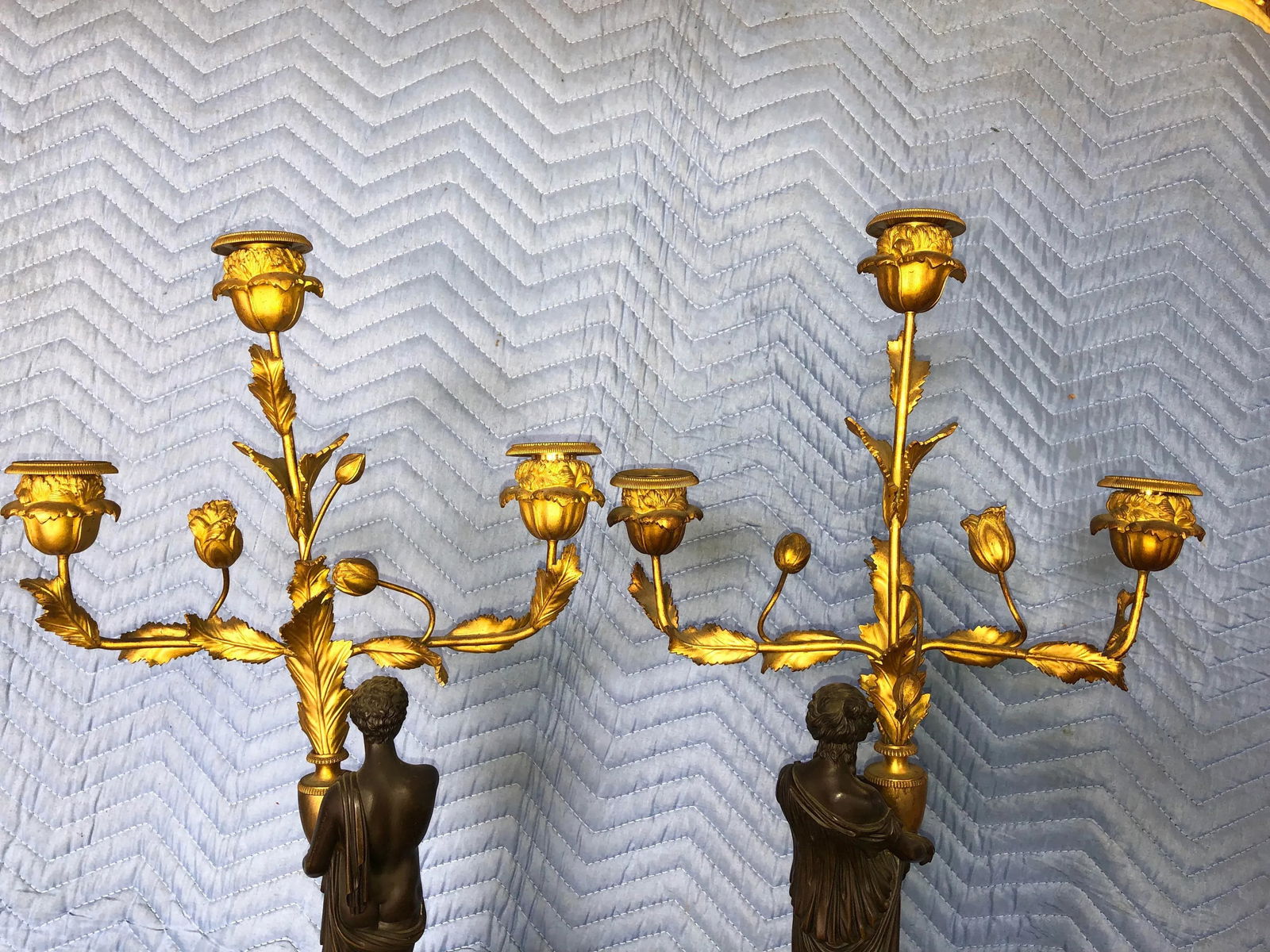 Early 20th Century French Bronze Torcheires - a Pair - 6