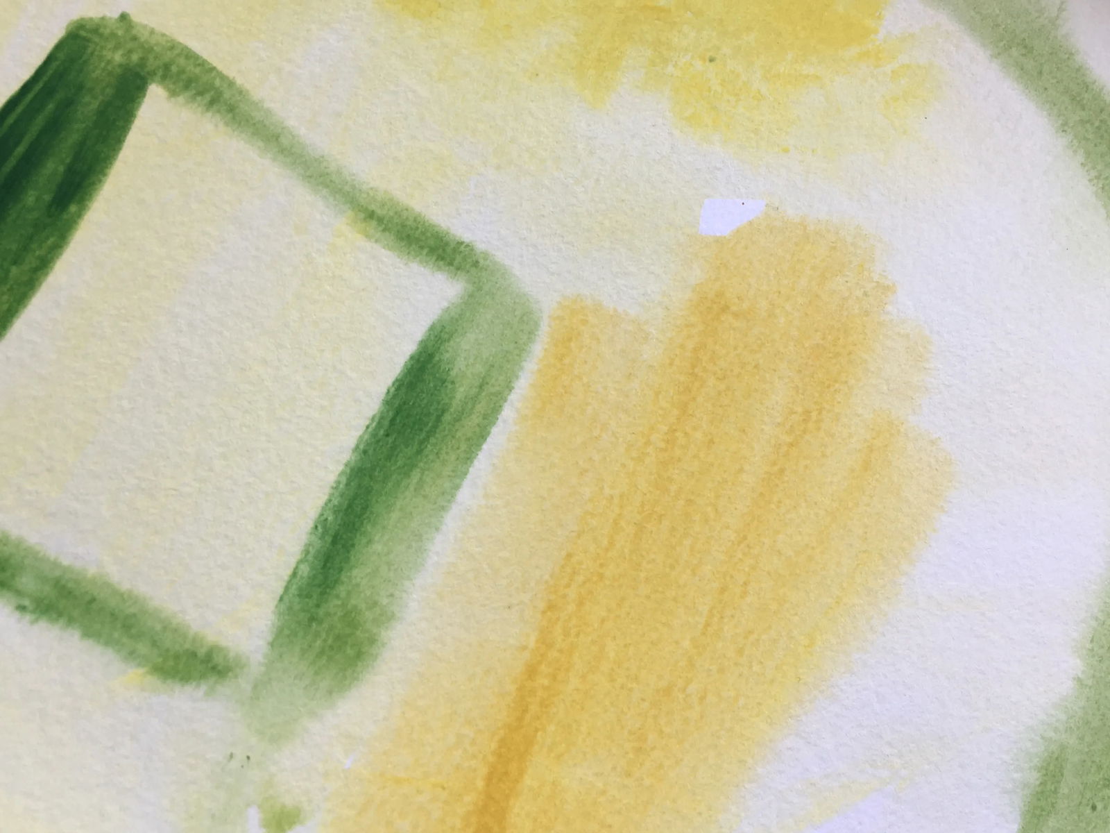 "Sunlit Palm" Minimalist Watercolor Painting by CL Auker - 3