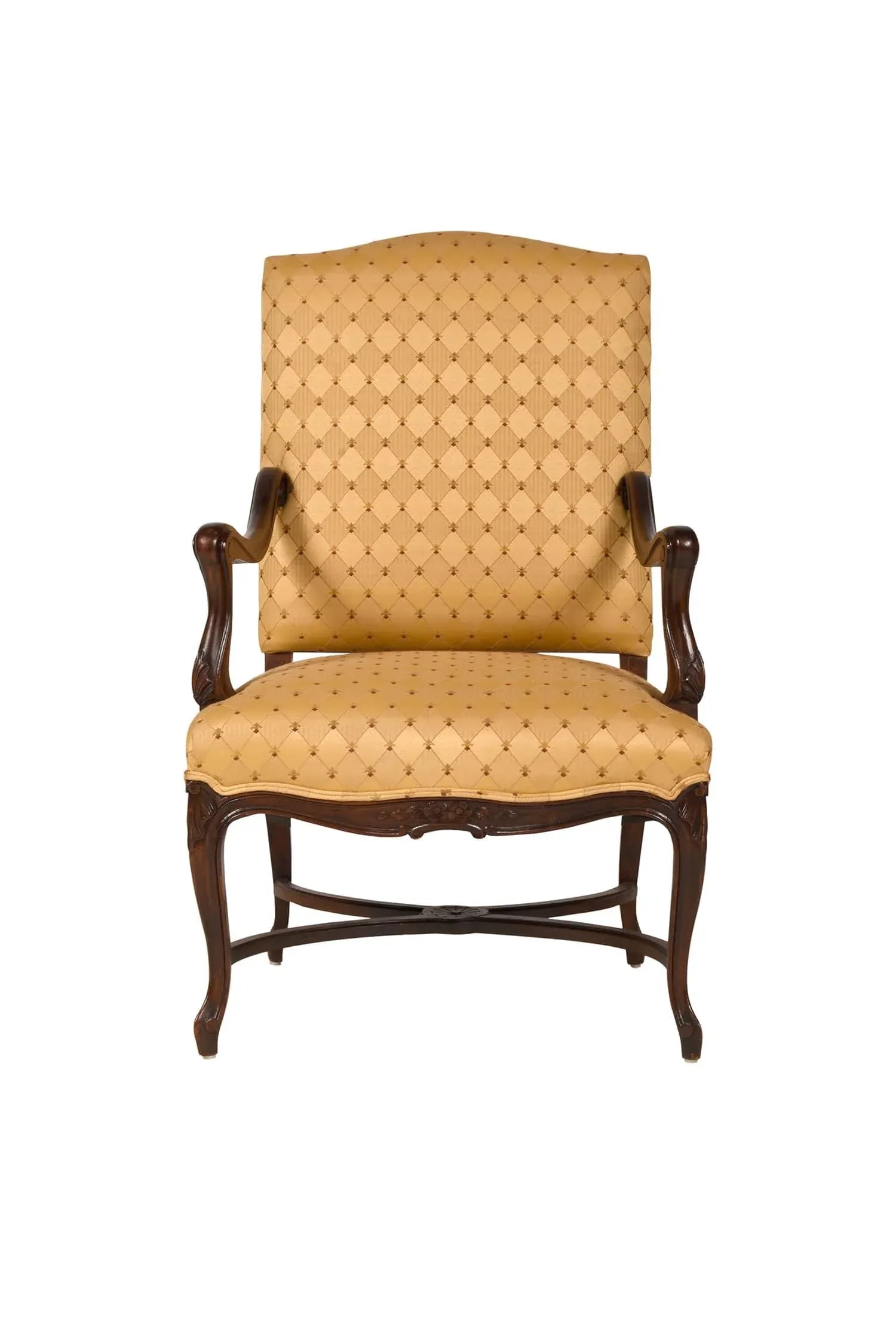 19th Century Louis XV Style Walnut Upholstered Armchair - 6