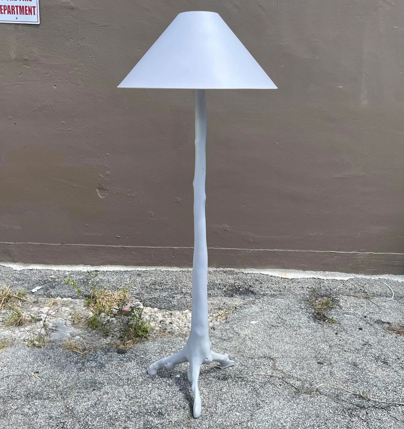 Serge Roche Style Faux Bois Floor Lamp - 2