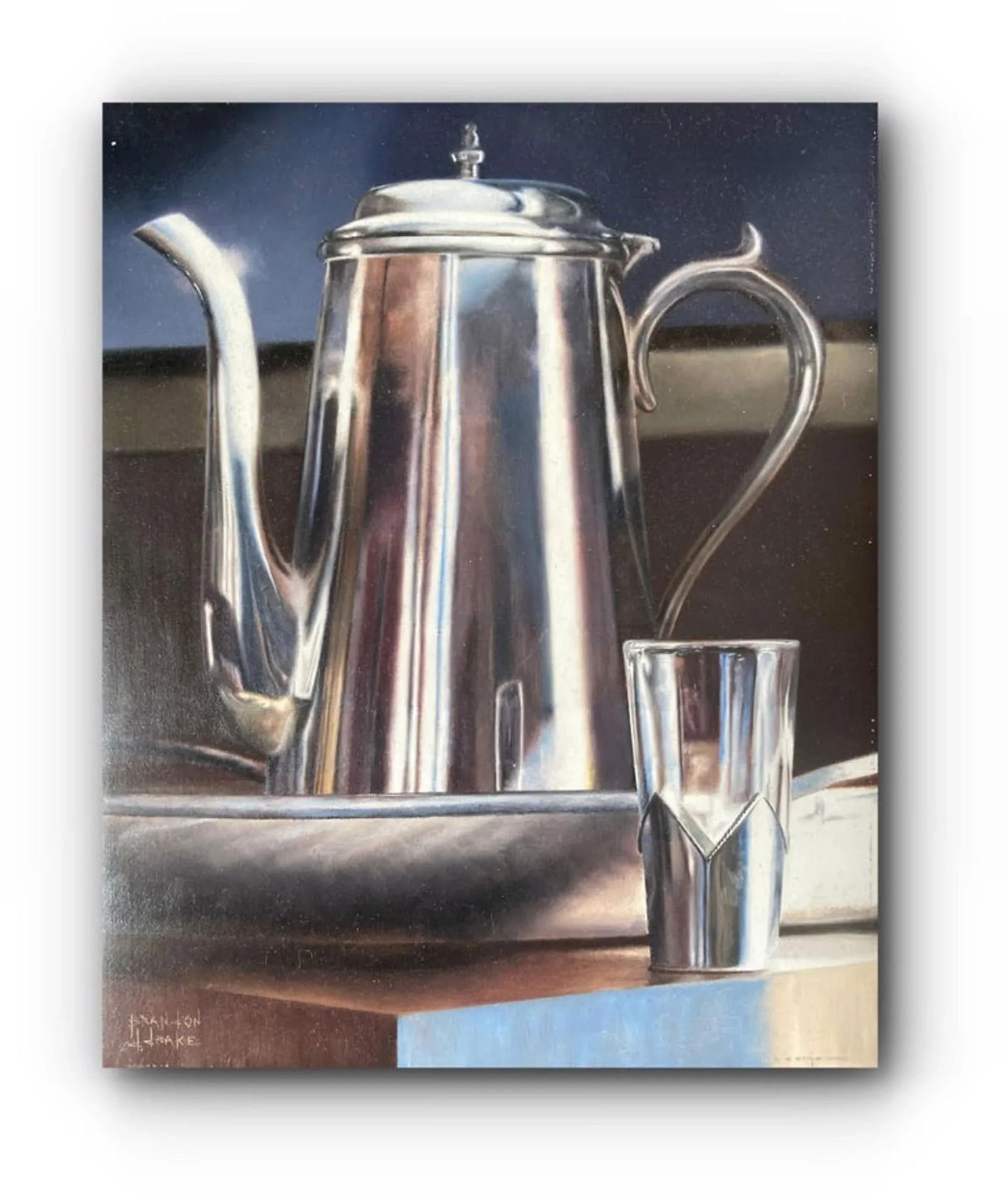 Afternoon Drink (Super-Realism Contemporary Photorealist Still Life Painting), Brandon Drake - 6