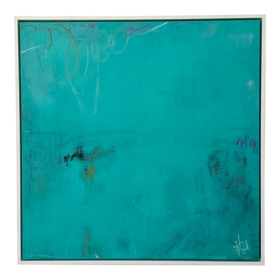 "Lumiere" Original Abstract Acrylic Painting by Jakki Jandrell: Jacqueline Jandrell is an emerging artist who is South African by birth. She immigrated to the UK with her family after the loss of her father and grandfather. Becoming an immigrant affects everyone i