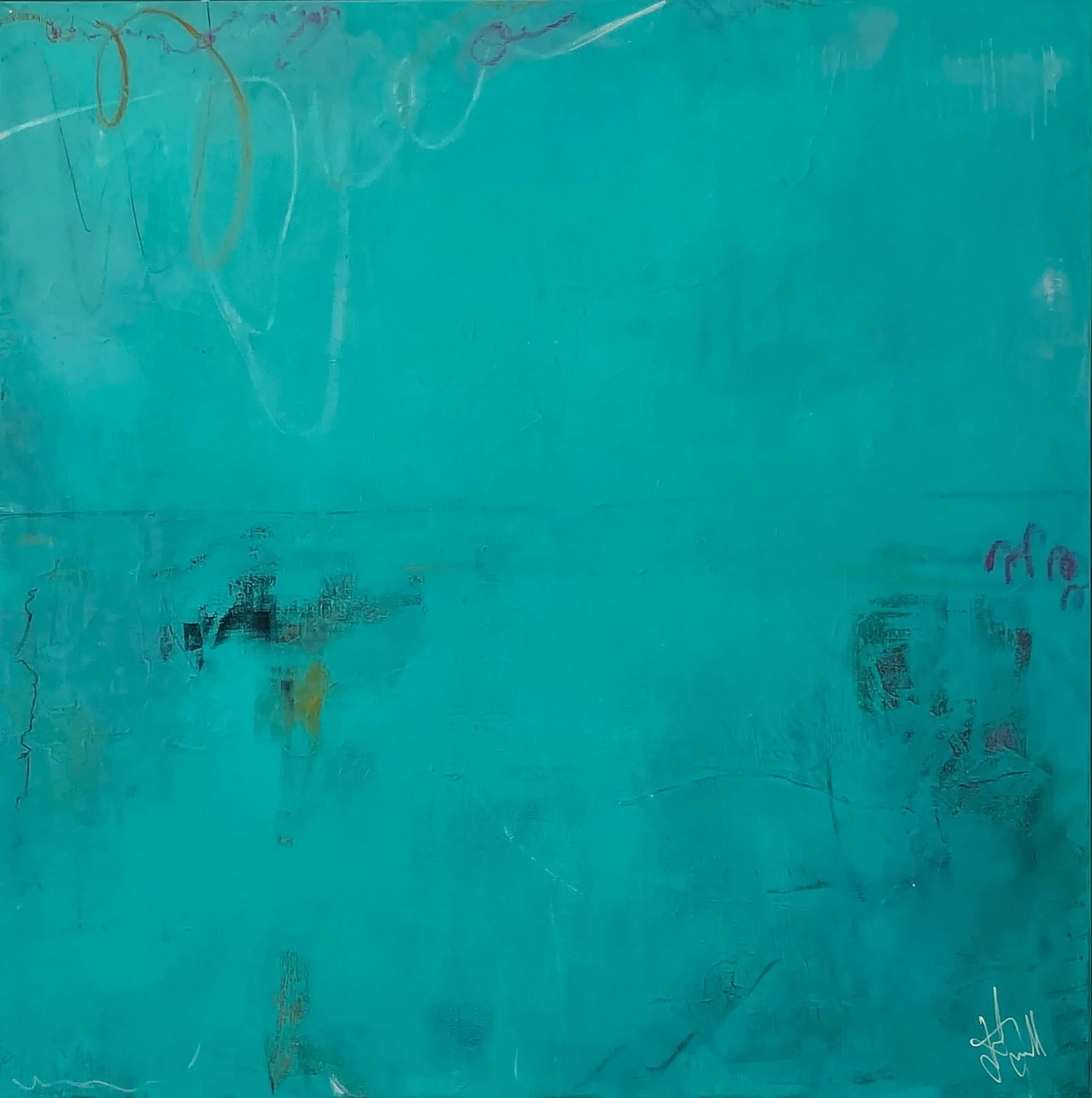 "Lumiere" Original Abstract Acrylic Painting by Jakki Jandrell - 2