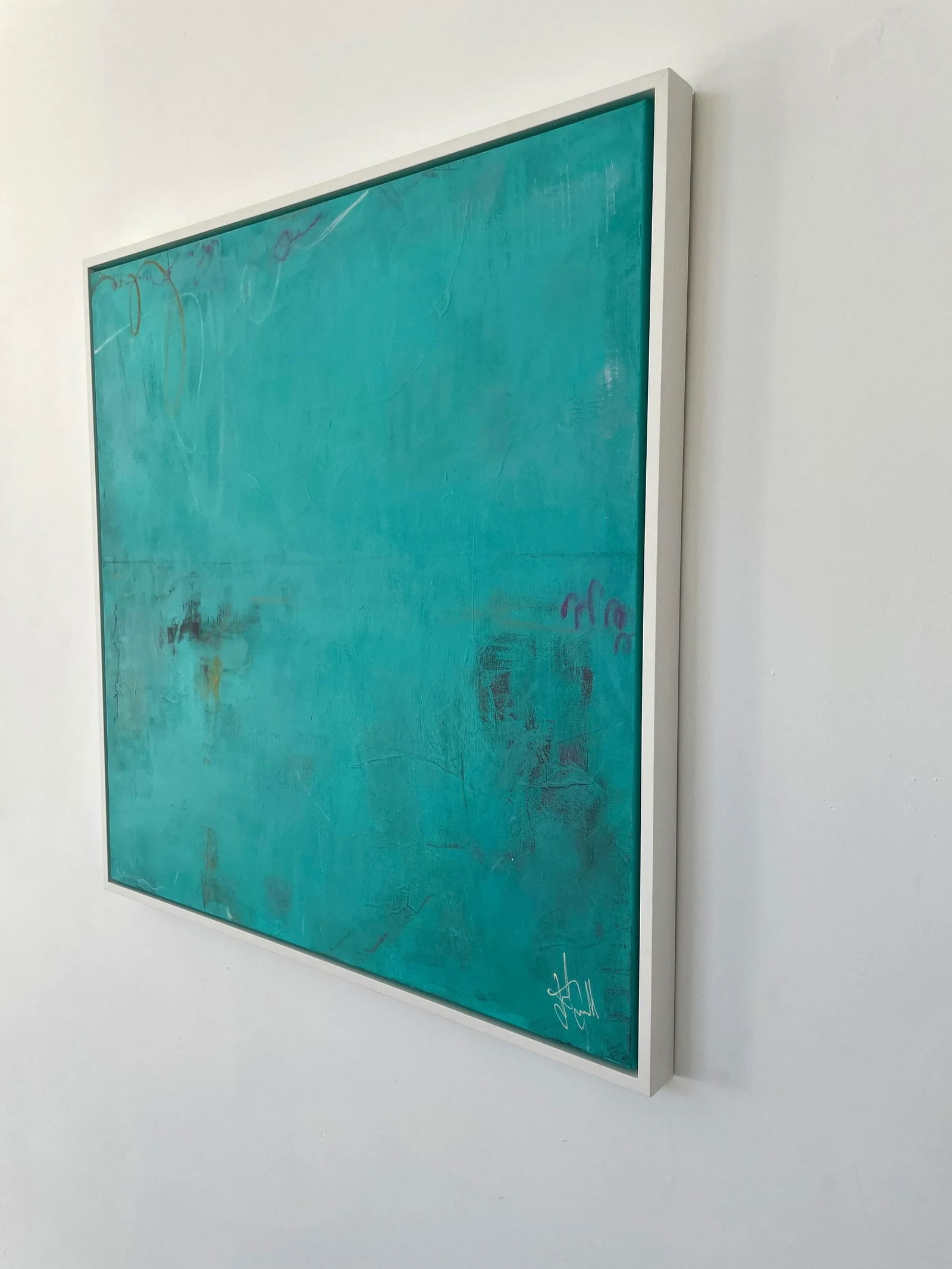 "Lumiere" Original Abstract Acrylic Painting by Jakki Jandrell - 5