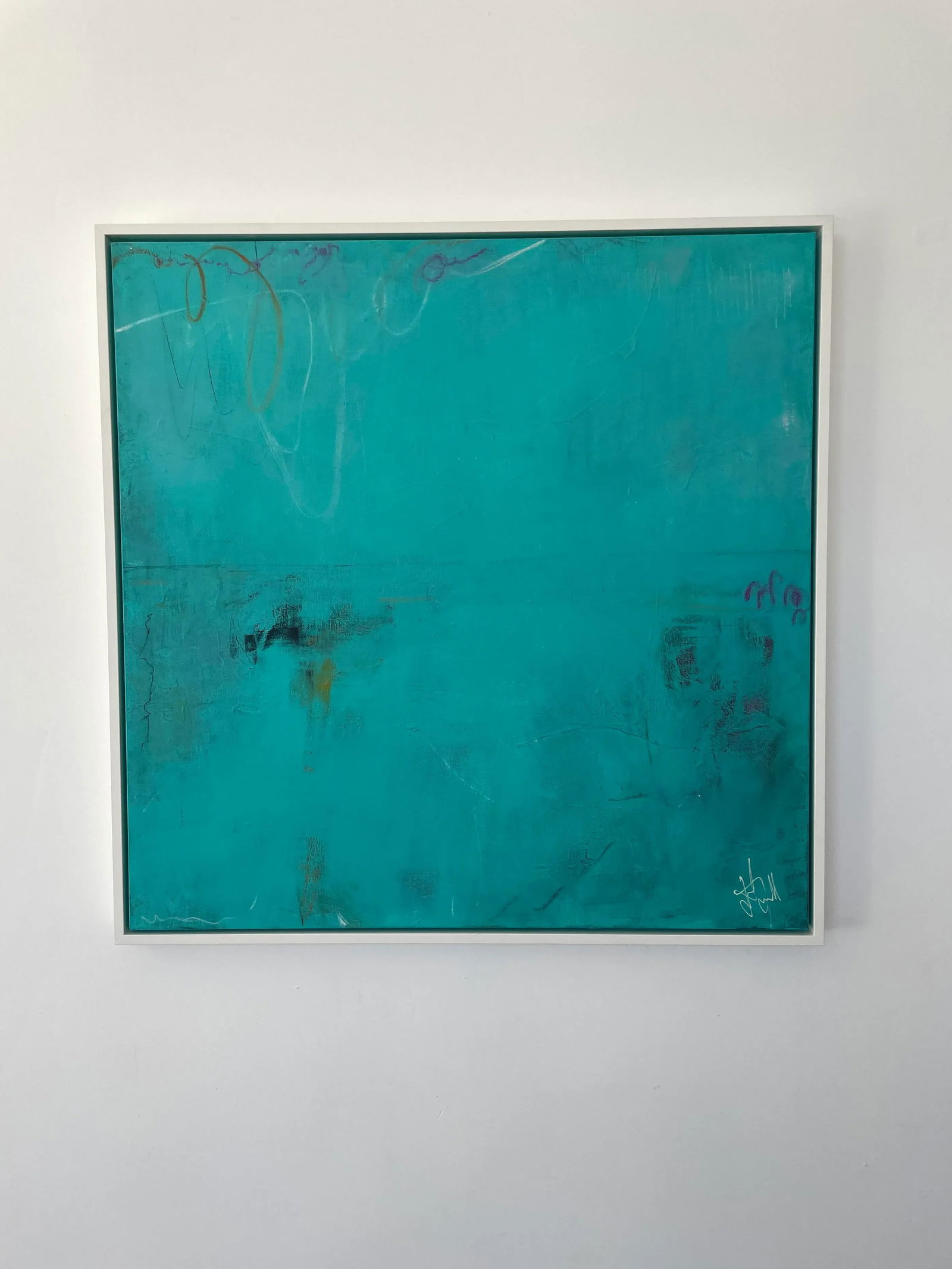 "Lumiere" Original Abstract Acrylic Painting by Jakki Jandrell - 6