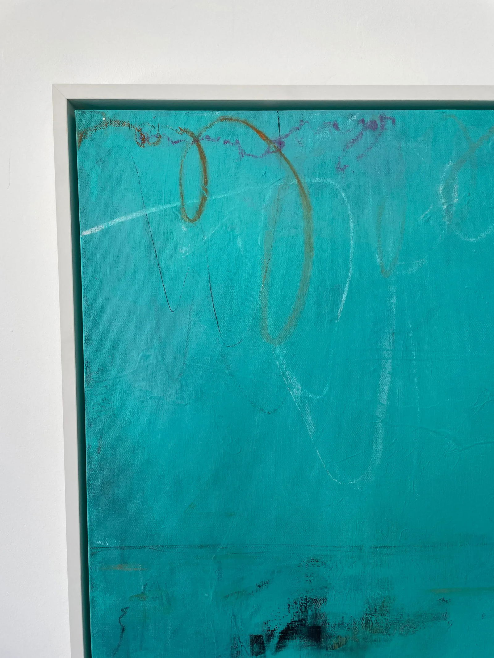 "Lumiere" Original Abstract Acrylic Painting by Jakki Jandrell - 7