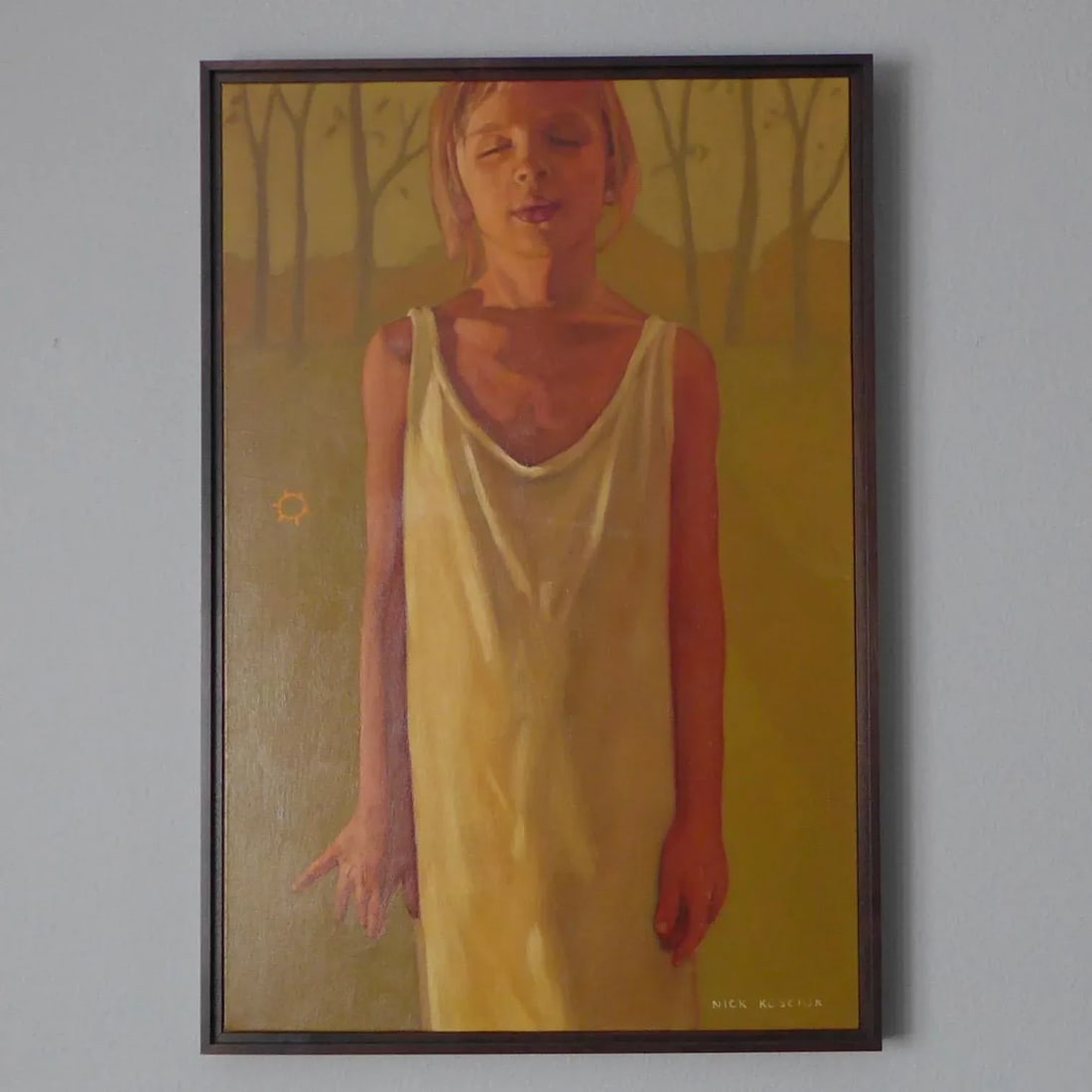 Nick Kosciuk "Girl" Oil Painting - 3