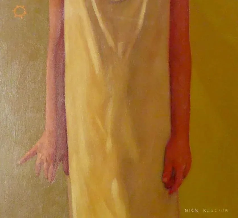 Nick Kosciuk "Girl" Oil Painting - 6