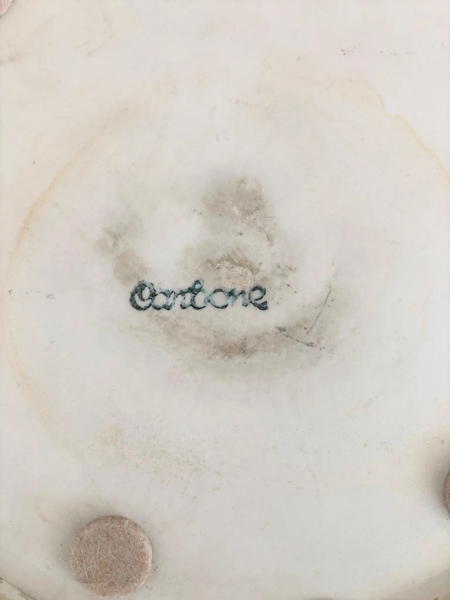 1970s Italian White Ceramic Planter With Rings and Beaded Bands - 10