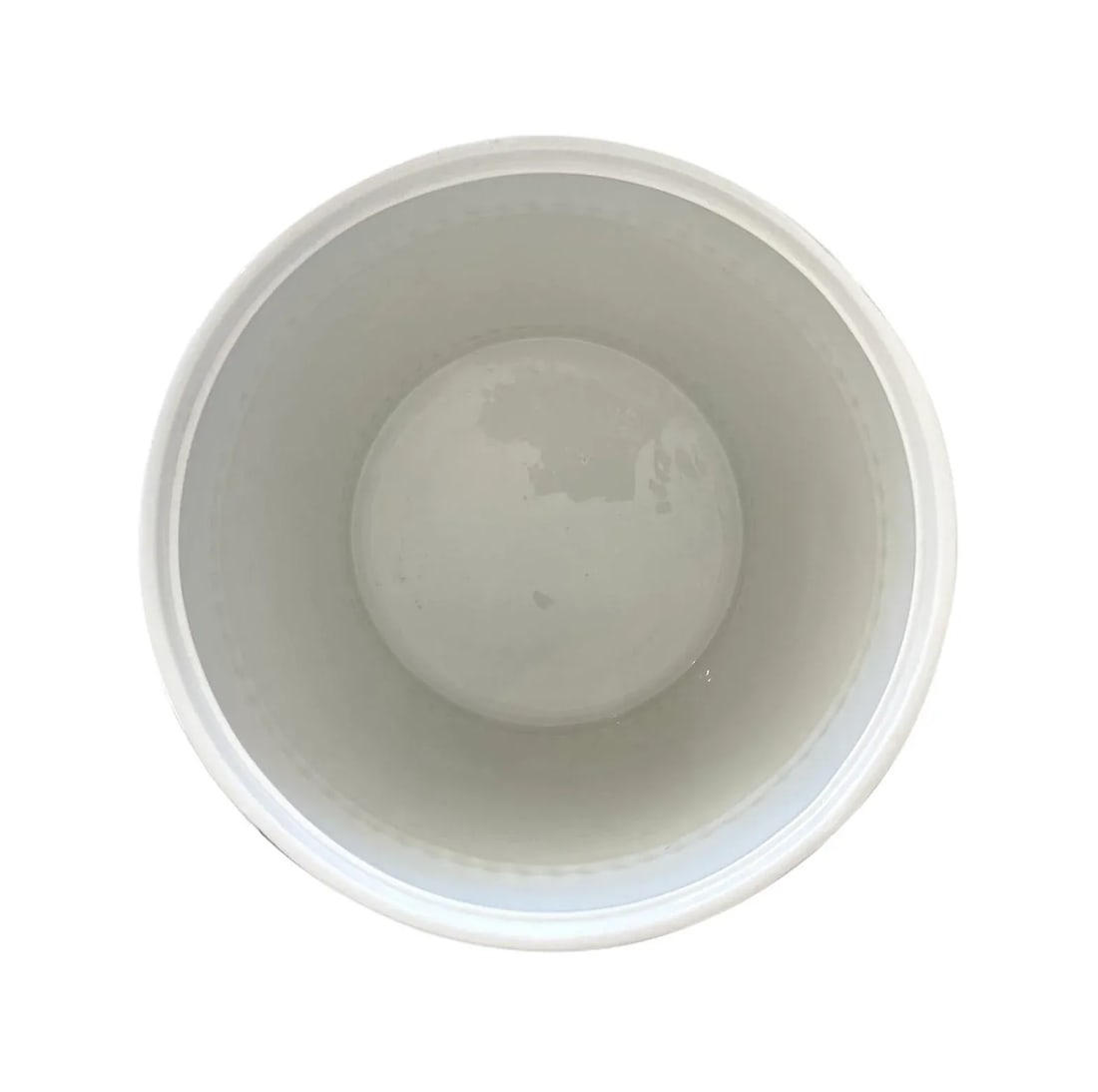 1970s Italian White Ceramic Planter With Rings and Beaded Bands - 9