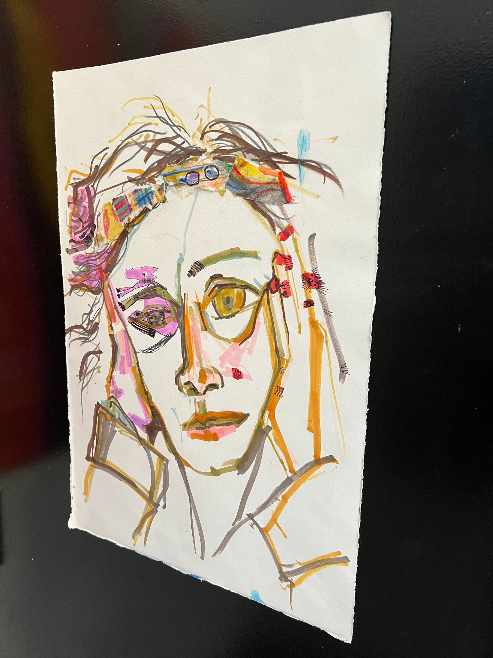 "Piara" Unframed Collage on Paper - 11