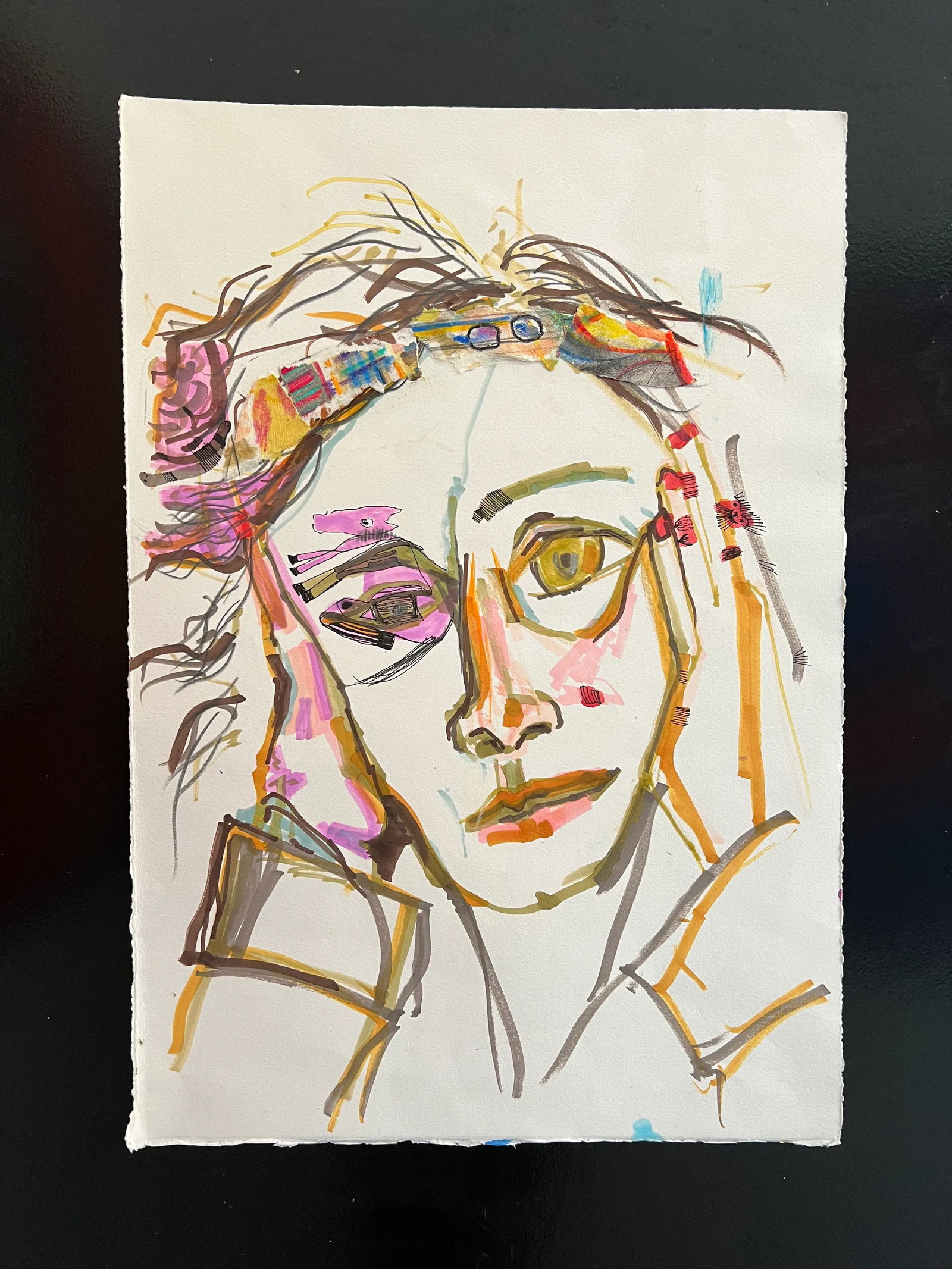 "Piara" Unframed Collage on Paper - 13