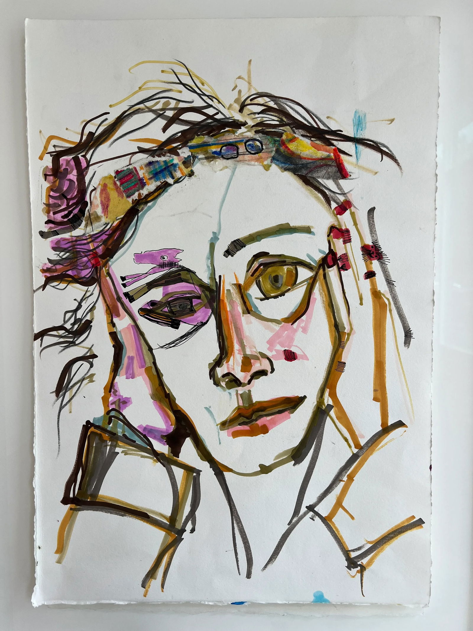 "Piara" Unframed Collage on Paper - 3