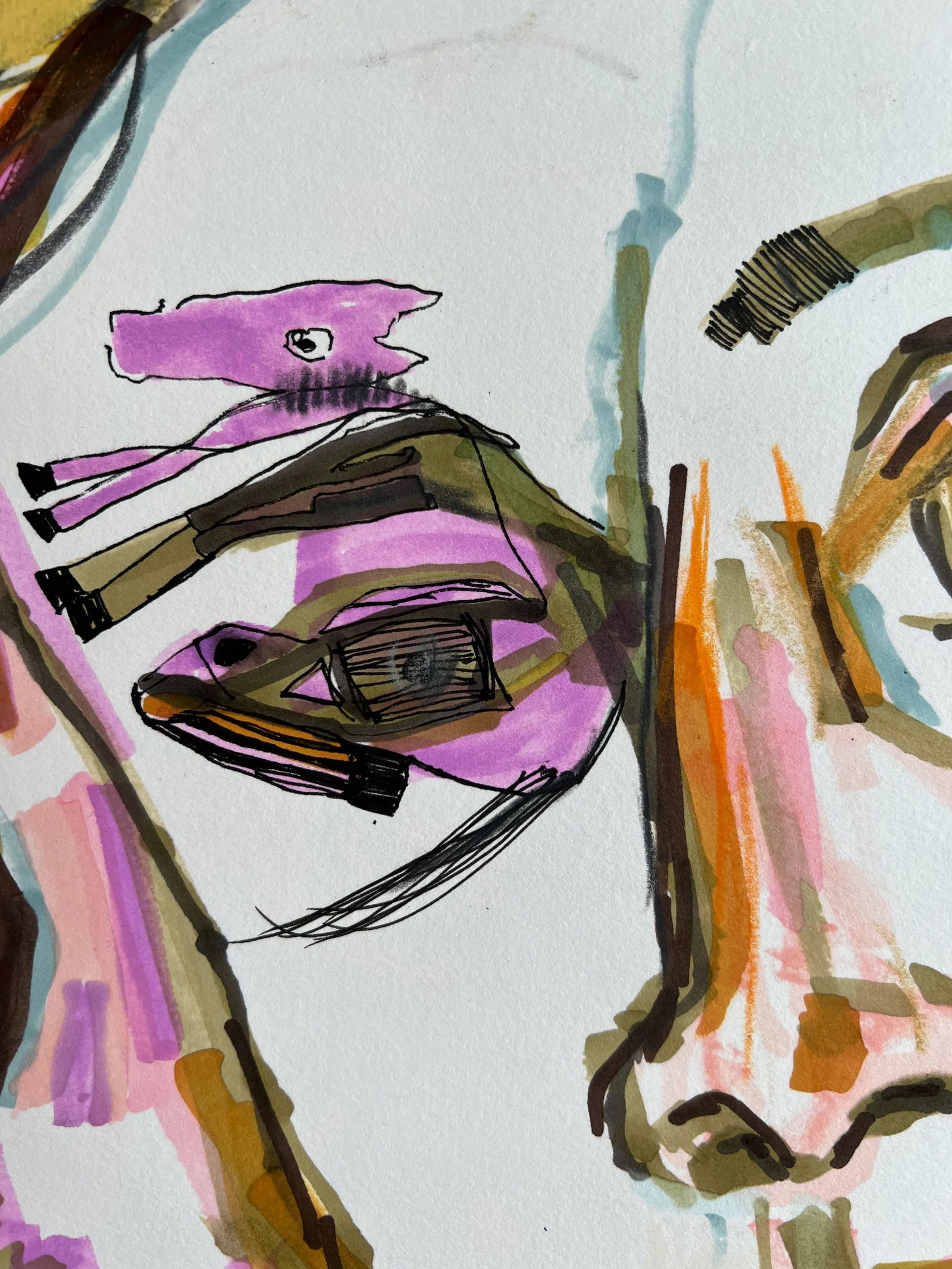 "Piara" Unframed Collage on Paper - 8