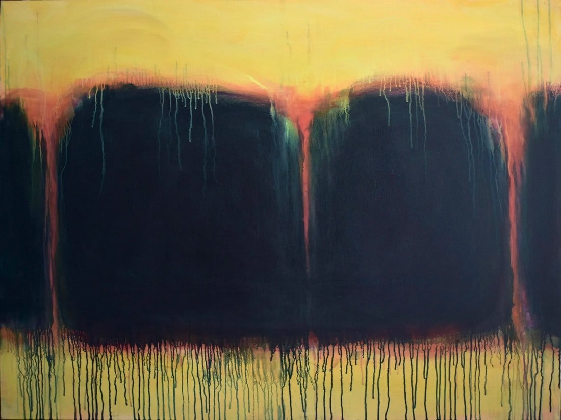 Good Morning, by Stephen Remick, Contemporary Large Abstract Painting,: This is part of a series of abstract color-field paintings done in the early 2000's. Inspiration was drawn from the abstract expressionists of the mid 1900's, and the landscape around me. When I creat